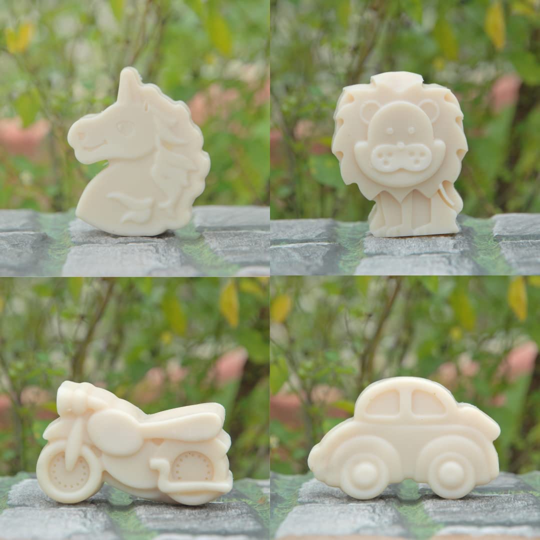 Sans Valley™ Kids Bath Soap - Pack of 2 | Handmade Natural & Gentle Soap for Children | Nourishing Toy Soap in Assorted Fun Shapes (90g) - Perfect for Sensitive Skin & Bathtime Play