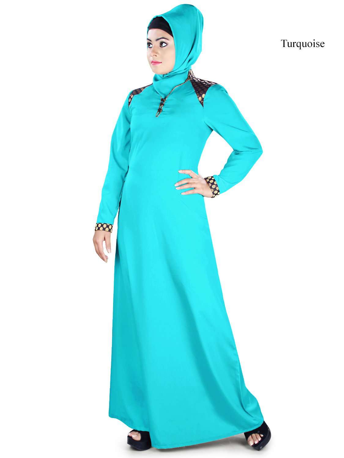 Elegant Kehkashan Abaya Dress for Women - Modest Islamic Prayer Gown - Perfect for Eid, Ramadan & Special Occasions