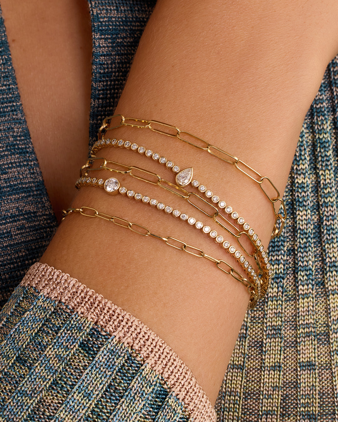Lab Grown Diamond Pear Tennis Bracelet - Elegant 14K Gold Jewelry for Women, Perfect for Weddings, Parties & Special Occasions