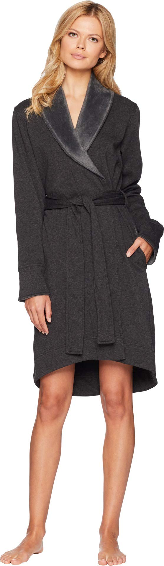 UGG Women's Blanche Robe - Cozy Fleece Lined Hooded Bathrobe for Winter, Spa & Lounging at Home