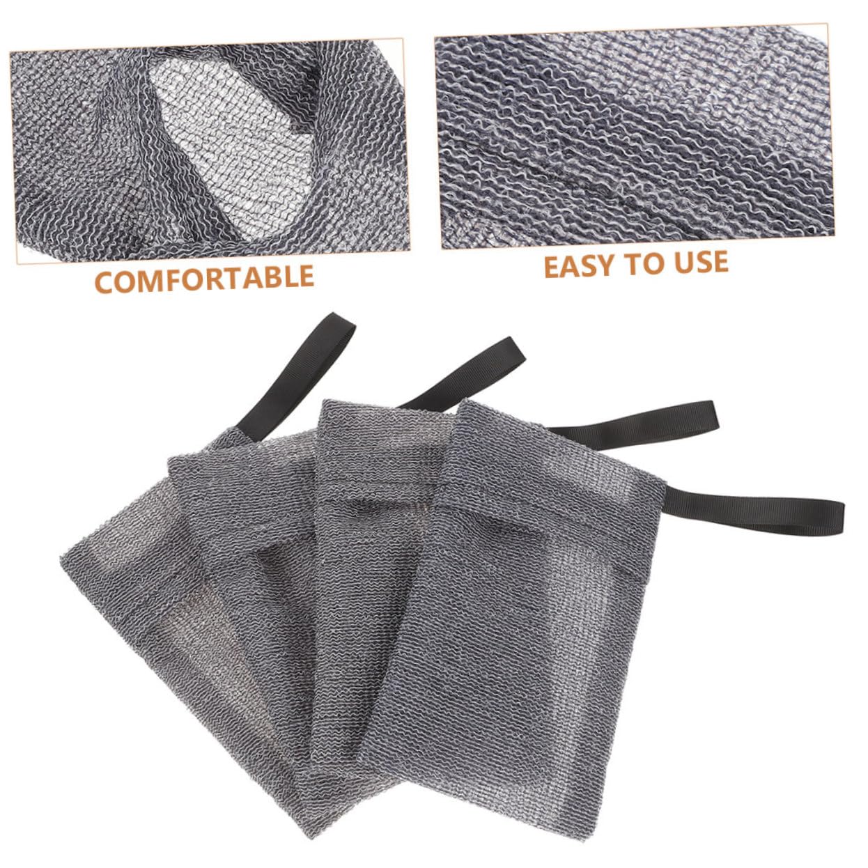 6Pcs Soap Saver Pouch - Reusable Mesh Soap Bags for Storing Bar Soap | Portable & Eco-Friendly Soap Accessories | Ideal for Travel, Camping & Home Use | Creates Rich Lather & Extends Soap Life