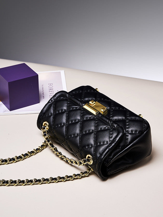 Stylish Quilted Leather Crossbody Chain Bag for Women - Perfect for Parties, Date Nights & Everyday Use