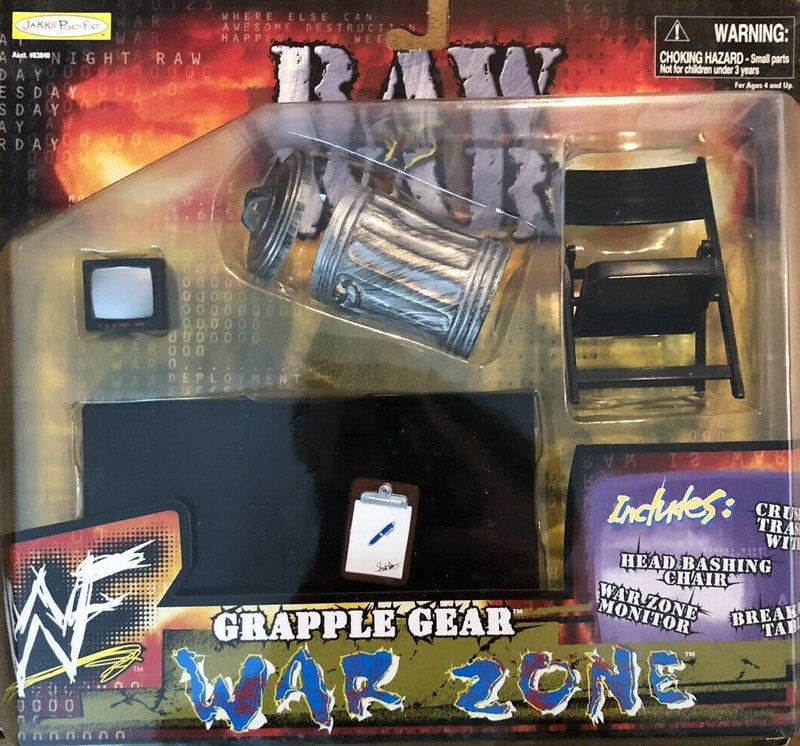 1999 WWF Jakks Pacific Grapple Gear Raw Is War: War Zone Wrestling Action Figure - Collectible Vintage Toy for WWF Fans & Wrestling Memorabilia Collectors - Perfect for Display, Play, and Nostalgic Wrestling Battles