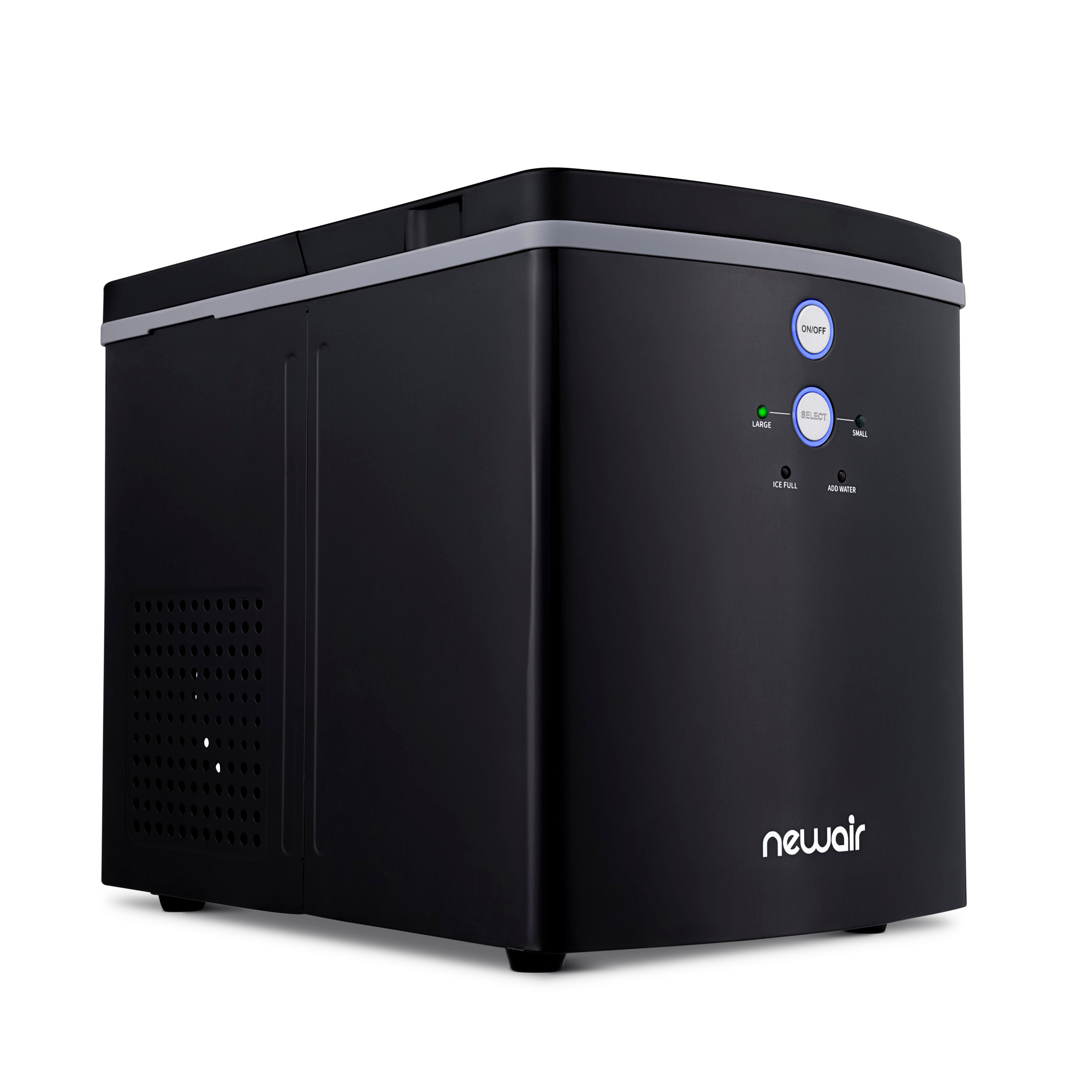Newair® Countertop Ice Maker - 33 lbs/day, Bullet Ice, Fast & Quiet, Perfect for Home, Office, or Outdoor Use - Black