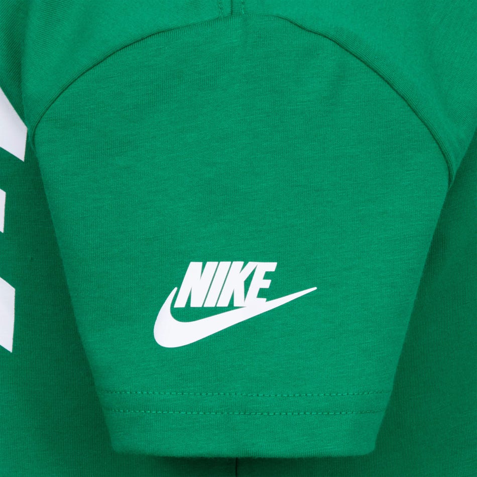 Nike Kids' Seasonal Green Jersey Tee - Comfortable & Stylish Youth Basketball Shirt for School, Sports & Casual Wear