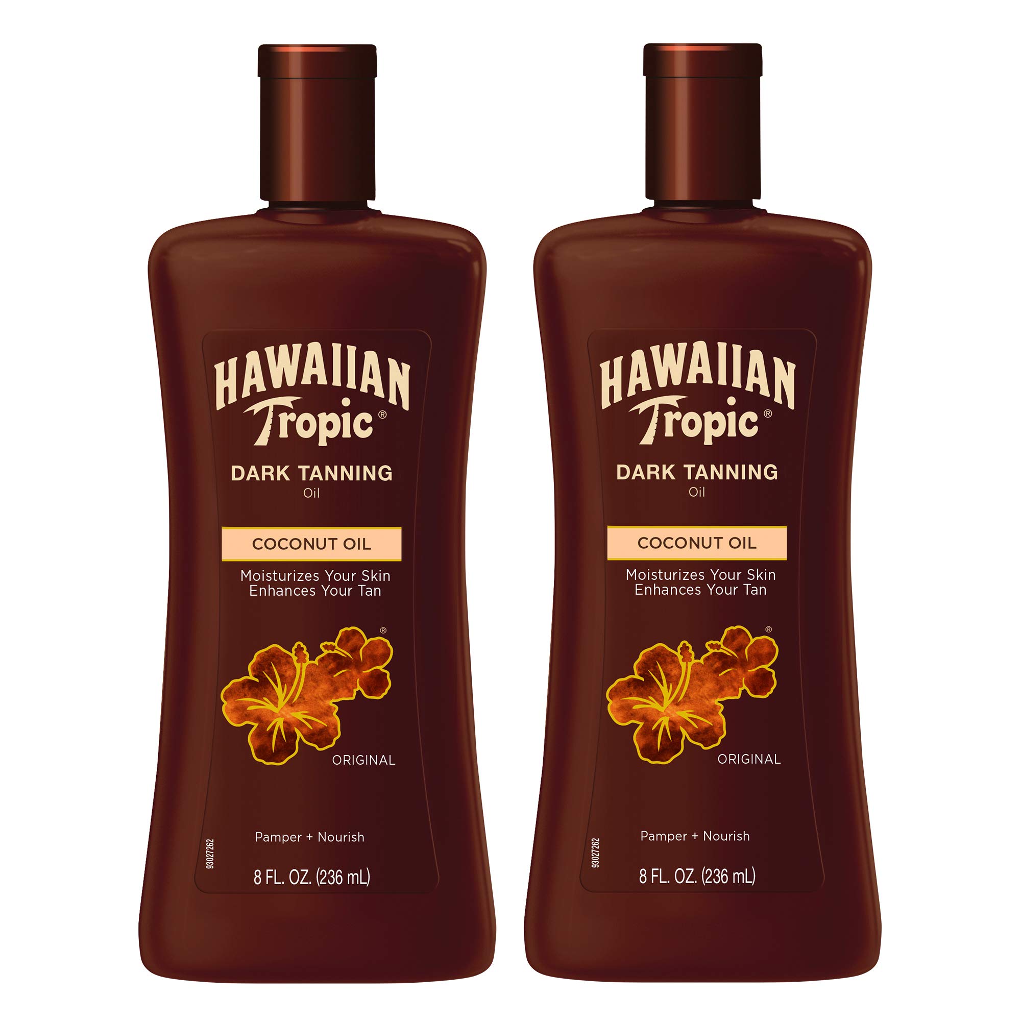 Hawaiian Tropic Dark Tanning Oil & After Sun Body Butter with Coconut Oil Twin Pack - 8oz Each | Sun Care for Beach, Pool & Vacation | Hydrating Moisturizer for Smooth Skin
