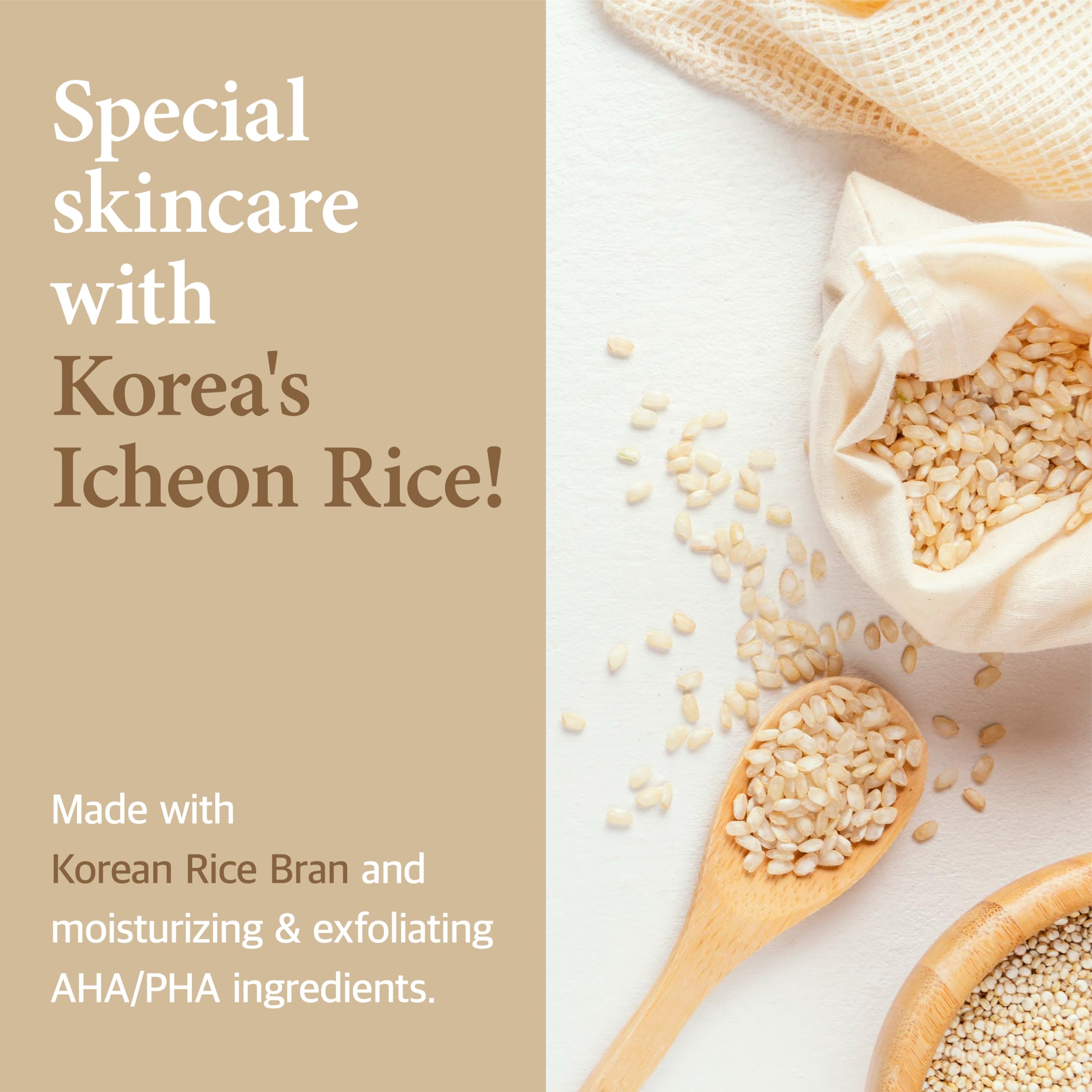 LICORNE Vegan Rice Facial Cream 1.69 fl.oz - Korean Skincare for Dry & Sensitive Skin - Hydrating Moisturizer for Day & Night Use