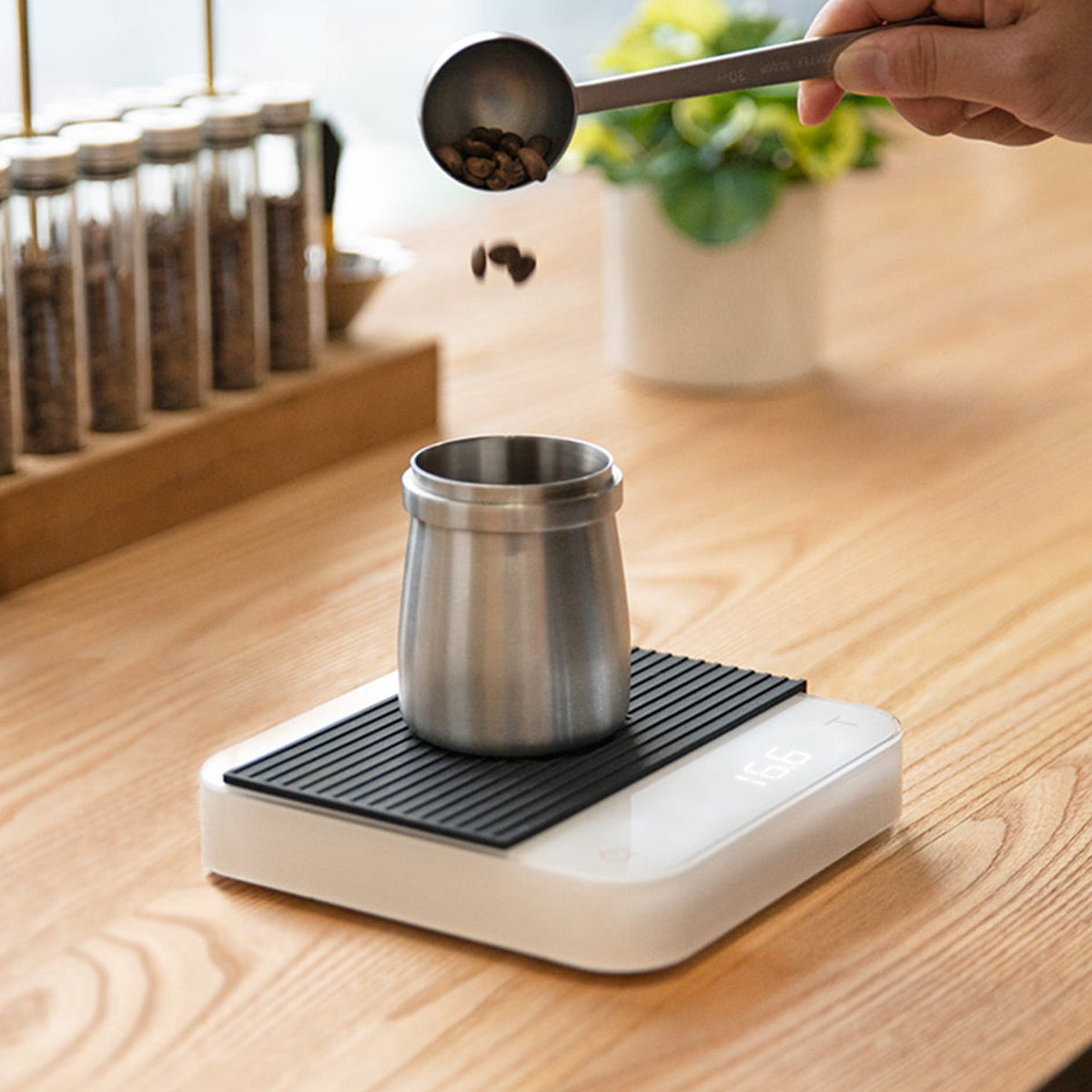 Acaia Pearl Scale - High Precision Coffee Scale in Classic White (AP007) | Perfect for Pour Over, Espresso & Home Brewing