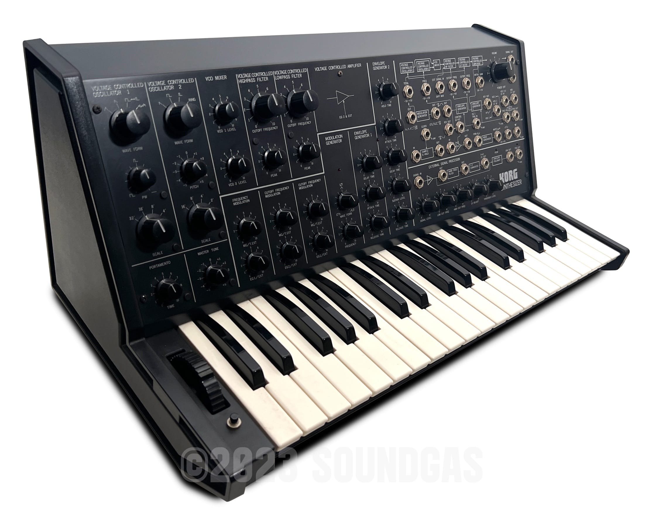 Korg MS-20 Mini Analog Synthesizer with Hard Case - Professional Music Production, Live Performance & Studio Recording