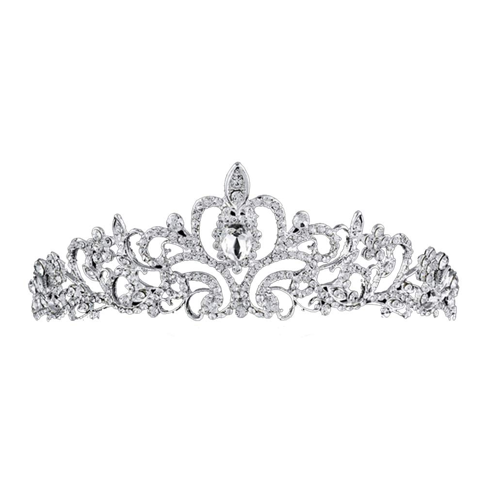 Sparkling Rhinestone Bridal Tiara - Elegant Wedding Crown for Bride, Prom & Special Occasions | Perfect for Bridal Showers, Weddings, and Formal Events