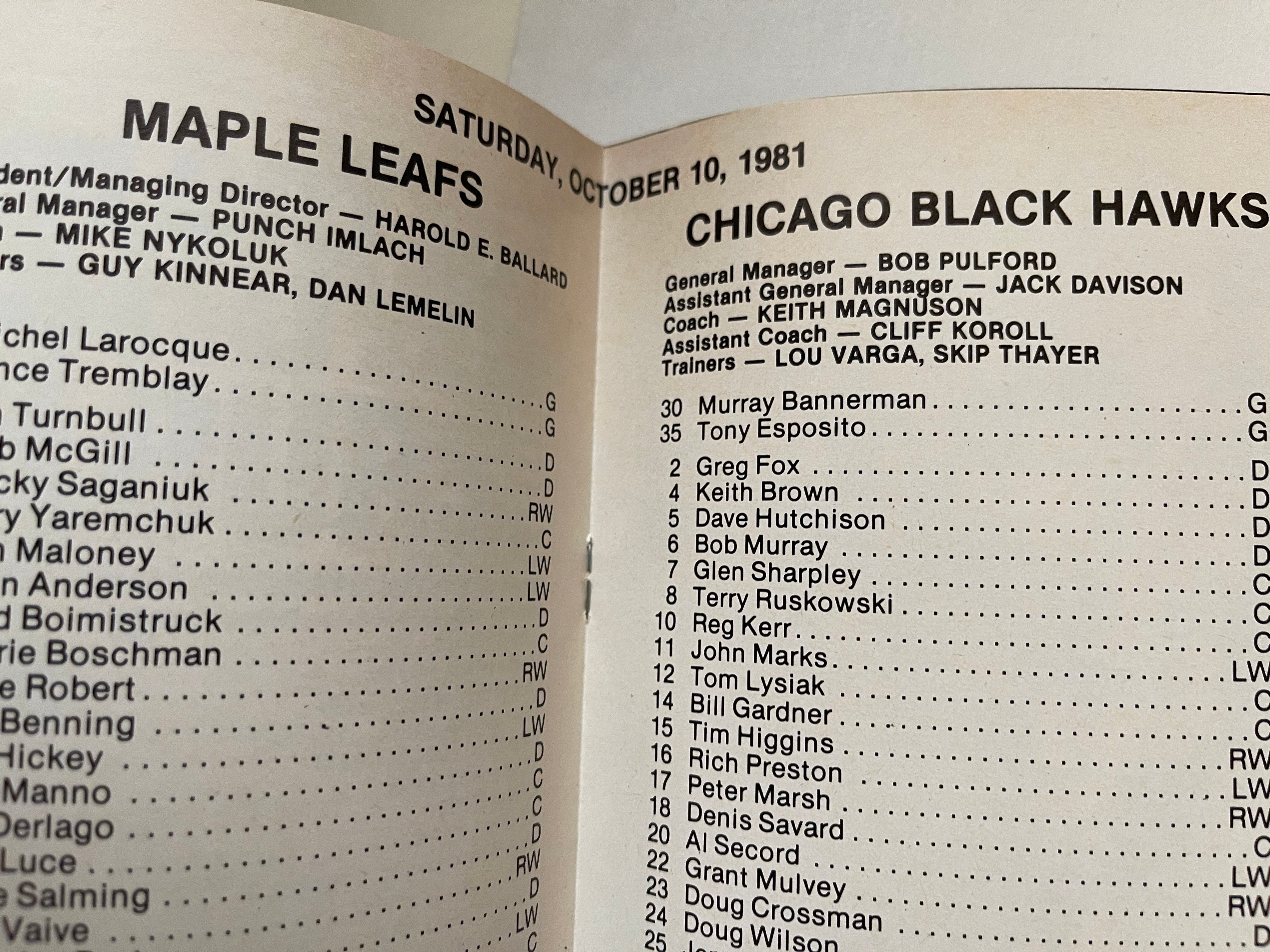 Vintage 1981 Maple Leaf Gardens 50th Anniversary Commemorative Program - Rare Collectible for Hockey Fans & Sports Memorabilia Enthusiasts (Perfect for Framing, Display, or Gift)