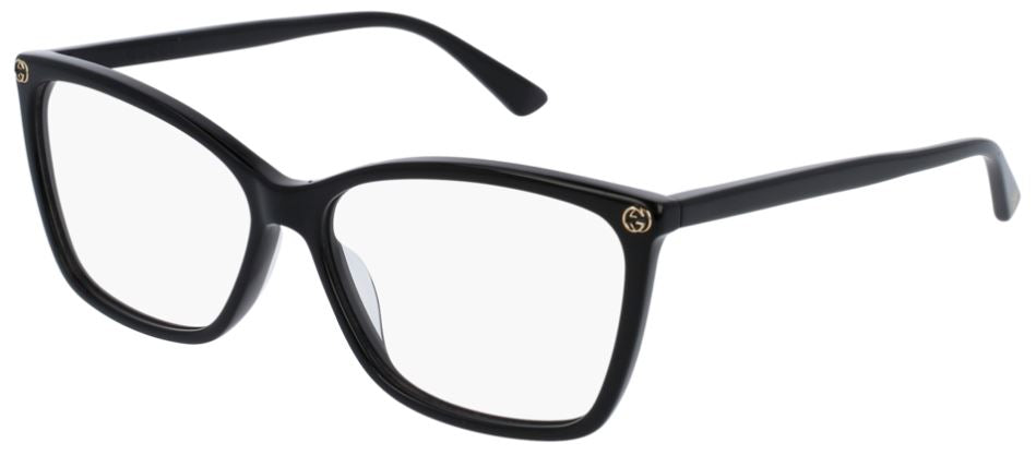 Gucci GG0025O 001 Black Acetate Eyeglasses - Italian Made Luxury Sunglasses for Women & Men | Perfect for Fashion, Travel & Everyday Wear