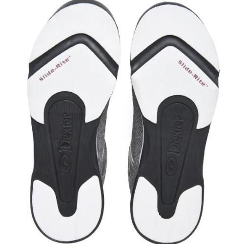 Dexter Men's Wyoming Light Grey & White Knit Bowling Shoes - Comfortable & Durable for League Play & Casual Bowling