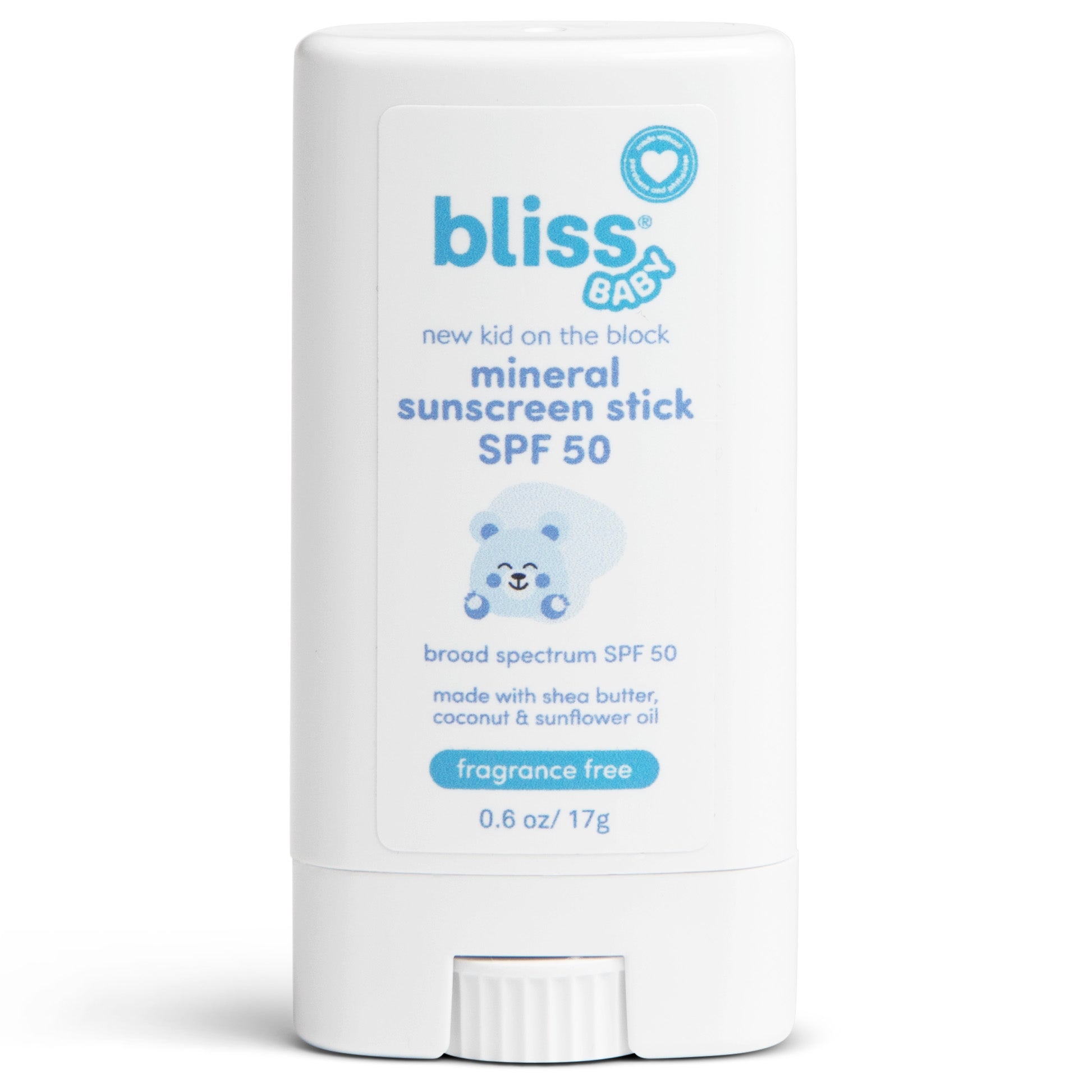 New Kid on the Block Mineral Sunscreen Stick SPF 50 - Broad Spectrum UVA/UVB Protection, Water Resistant, Reef Safe - Perfect for Kids Outdoor Activities, Beach & Sports
