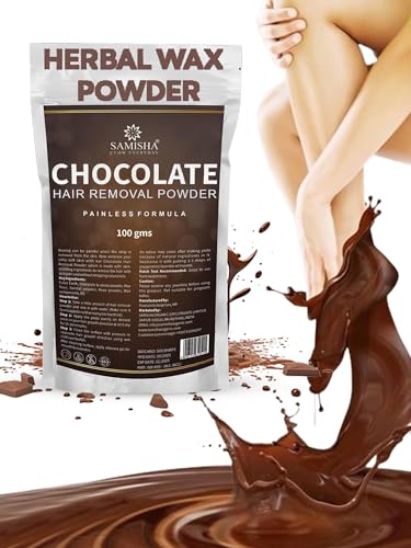 Painless Herbal Chocolate Wax Powder for Hair Removal - Quick & Effective Hair Wax for Men & Women | No Side Effects | Smooth Skin at Home & Salon