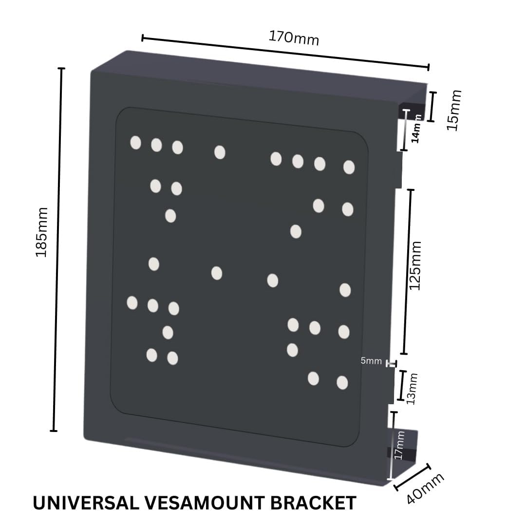 VESA Mounting Bracket Kit for Dell Monitors - Universal Tiny PC Mount Compatible with All Screens - Perfect for Home Office, Gaming Setup & Multi-Monitor Workstations
