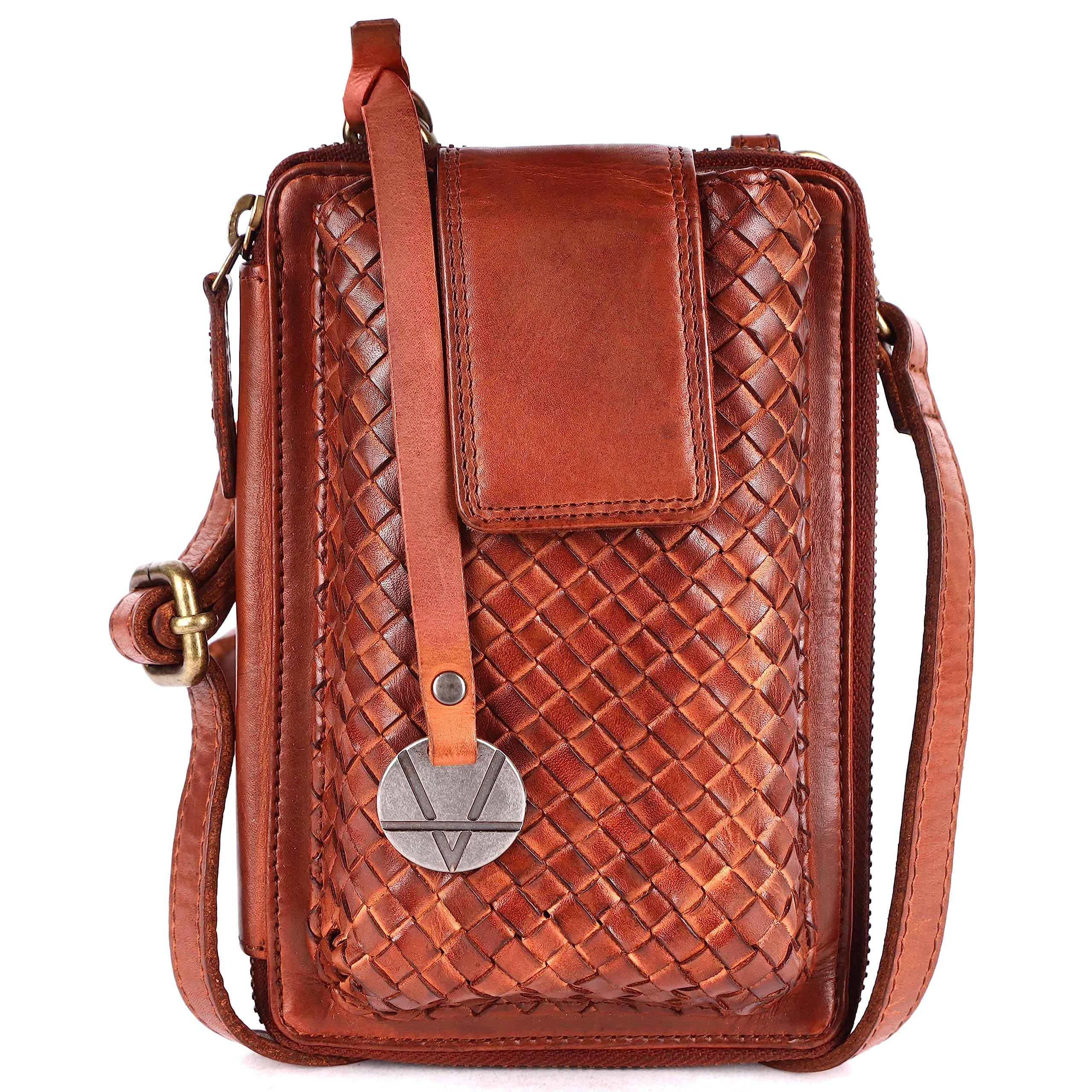 Genuine Leather Crossbody Bag for Women - Stylish Phone Purse for Daily Use