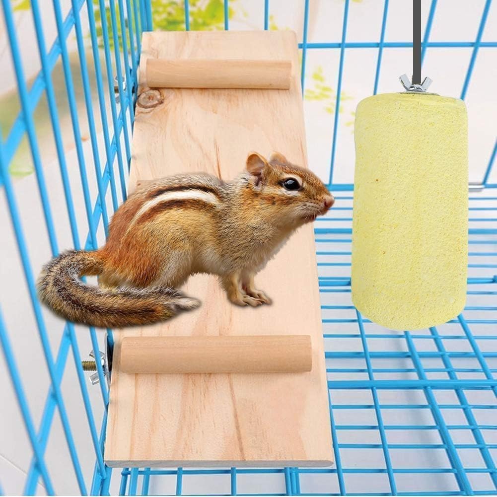 Natural Lava Ledge for Small Pets - Rat, Chinchilla & Bird Chew Toy for Teeth Grinding & Beak Trimming | Cage Accessories for Dental Health & Enrichment | Perfect for Climbing, Chewing & Playtime in Small Animal Habitats