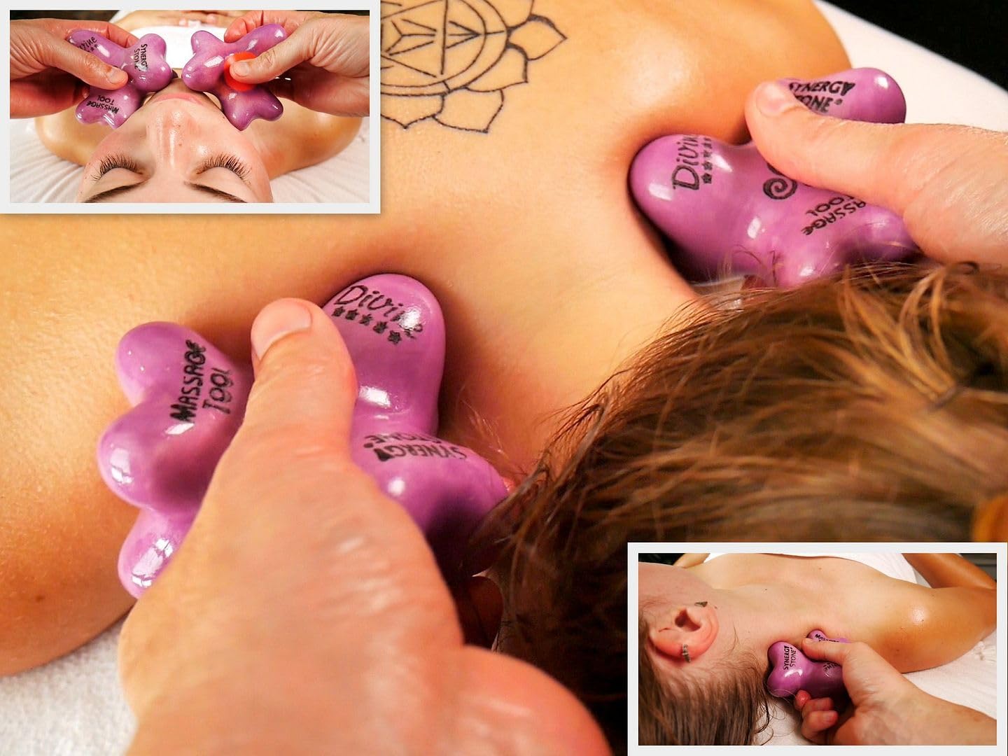 Premium Basalt Black Hot Stone Massage Set of 2 - Professional Therapeutic Tools for Deep Muscle Relaxation & Pain Relief - Includes Free YouTube Training Videos - Perfect for Spa, Home Use & Professional Therapists