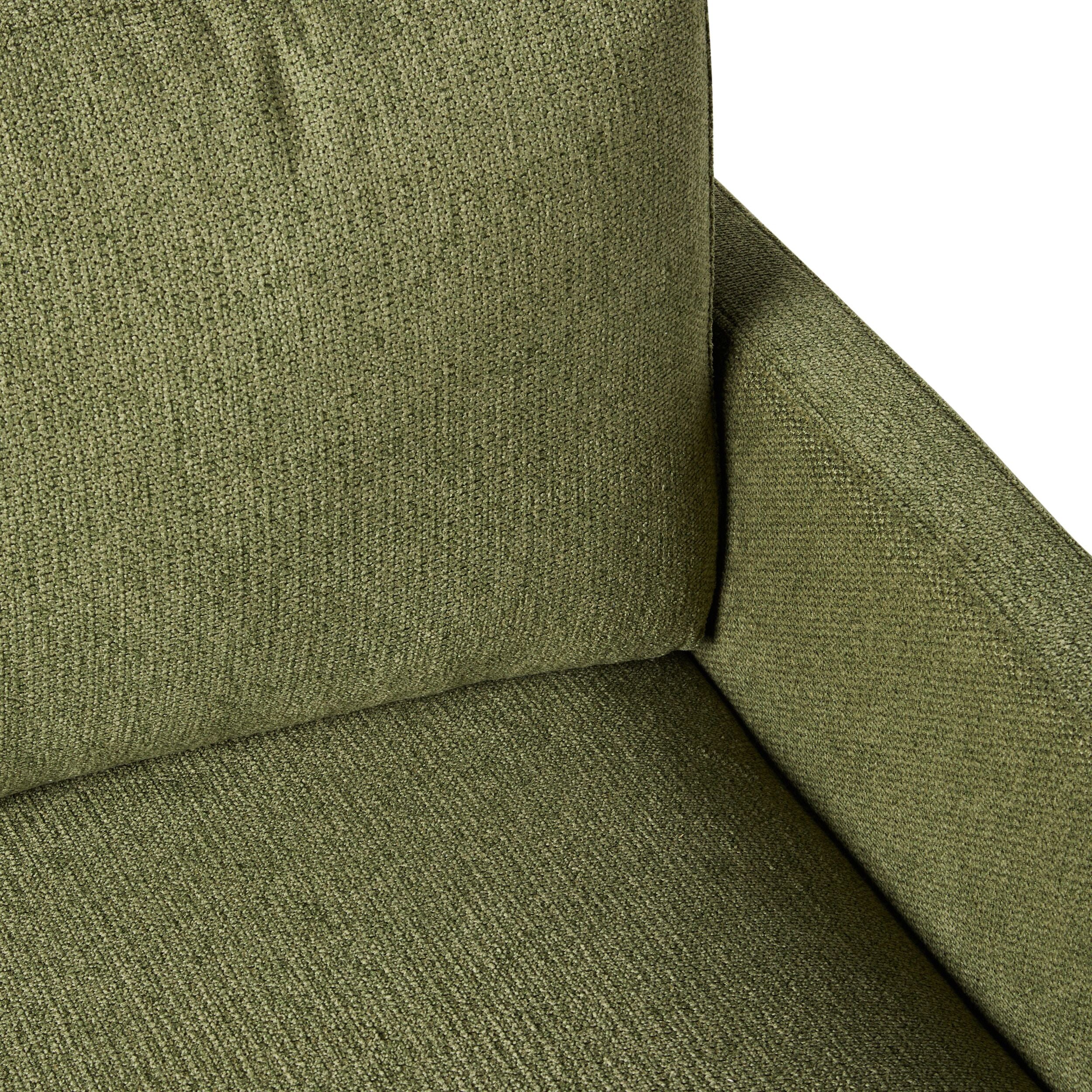 Boden 3-Seater Sofa in Sorrento Olive Green - Modern Living Room Furniture for Small Spaces & Apartments | Comfortable Couch for Relaxing, Entertaining & Family Gatherings