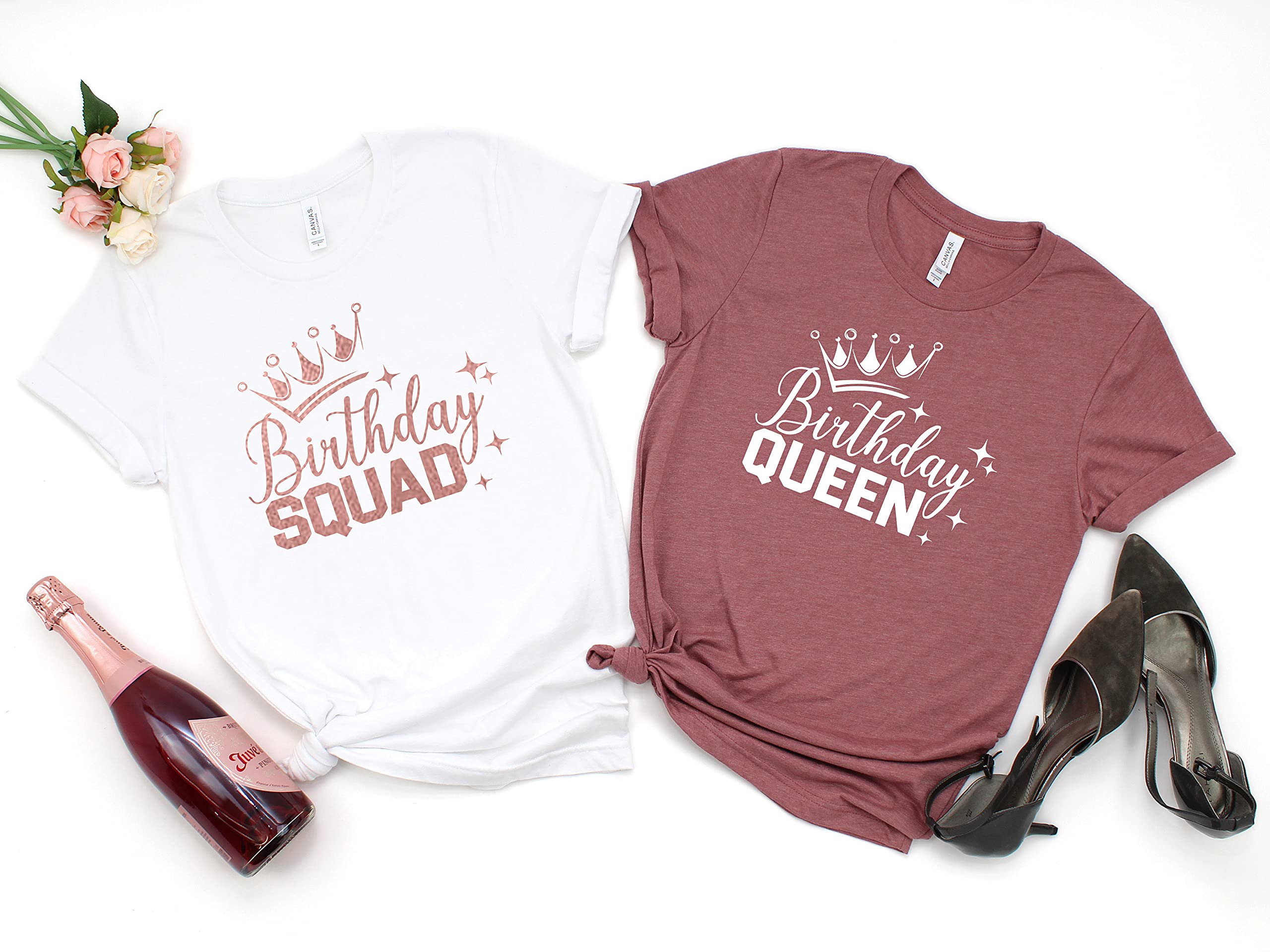 Birthday Queen T-Shirt for Women - Fun Birthday Squad Shirts & Party Outfits - Perfect Birthday Gift Idea for Celebrations & Girls Night Out