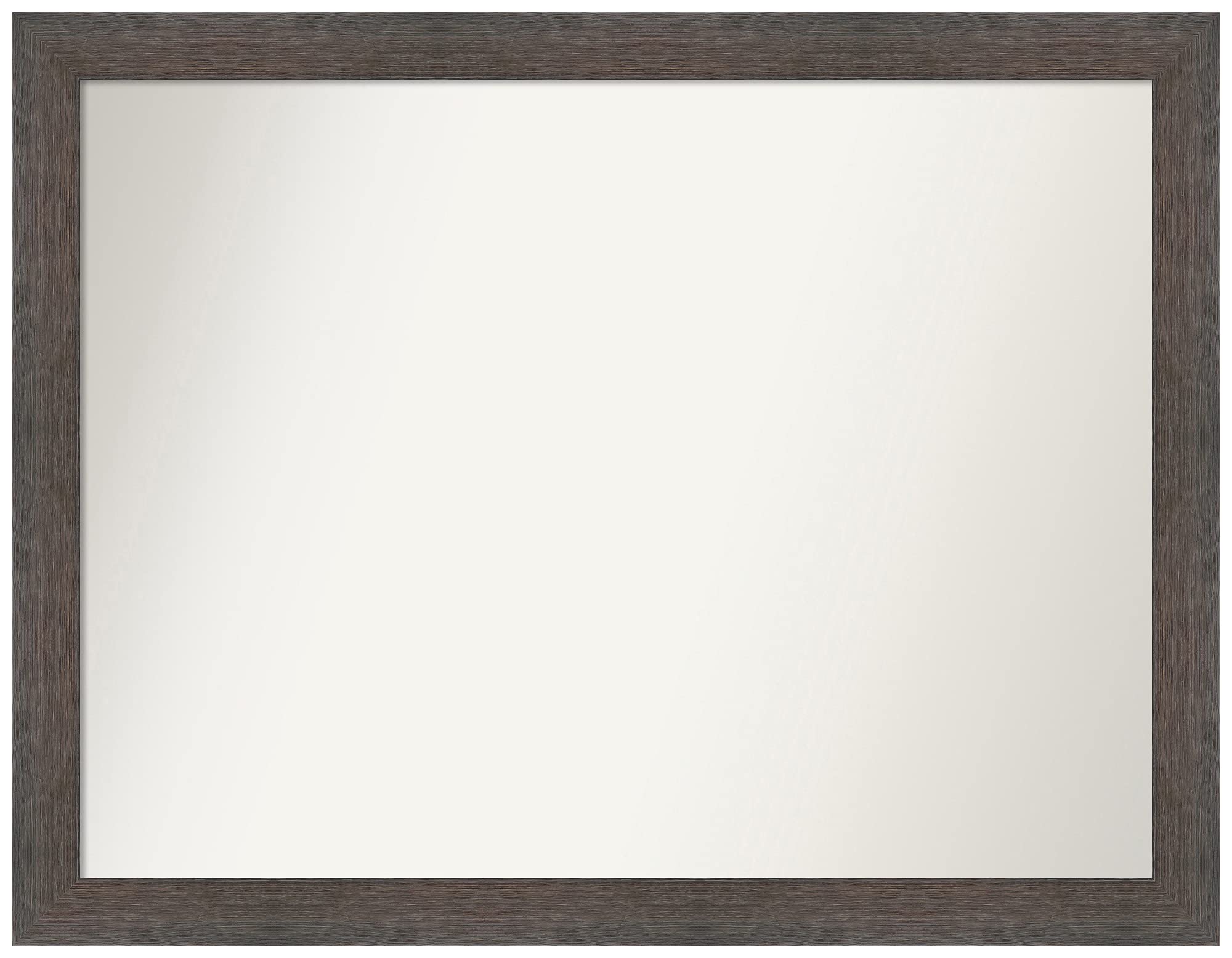 Amanti Art Custom Wall Mirror 24x31 Inches - Solid Hardwood Chocolate Brown Frame, Non-Beveled Edge - Perfect for Bathroom, Bedroom & Entryway Decor
