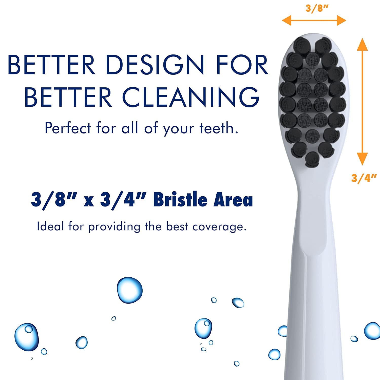 Solo Rechargeable Electric Toothbrush with 10 Brush Heads & Interdental Cleaner - Charcoal Bristles, 3 Modes, Smart Timer, 2-Month Battery Life - Perfect for Travel & Daily Oral Care (White)