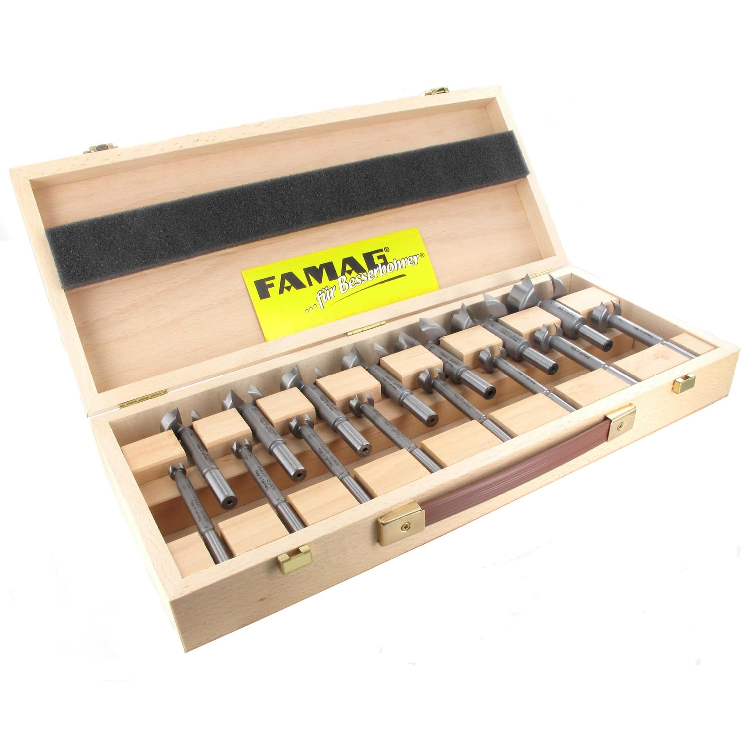 ALFA Tools FB61499 16-Piece Forstner Bit Set - Premium Woodworking Drill Bits for Smooth & Clean Holes - Perfect for Cabinetry, Furniture Making & DIY Projects