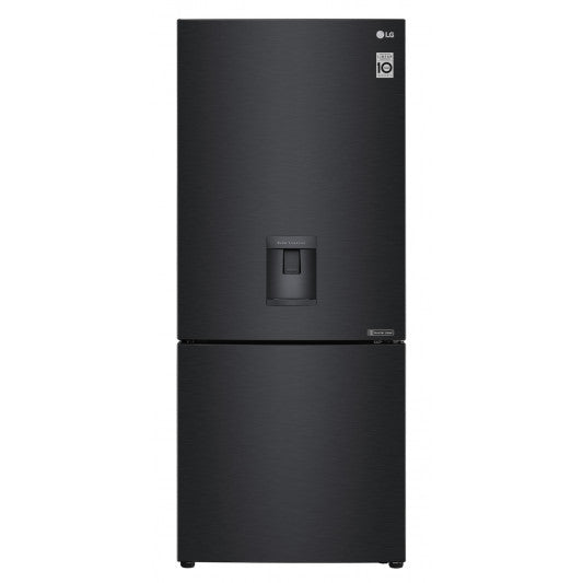 LG 454L Bottom Mount Refrigerator GB-W455MBL - Energy Efficient French Door Fridge with Spacious Interior, Perfect for Large Families & Modern Kitchens