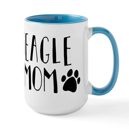 White/Blue Inside - Beagle Mom