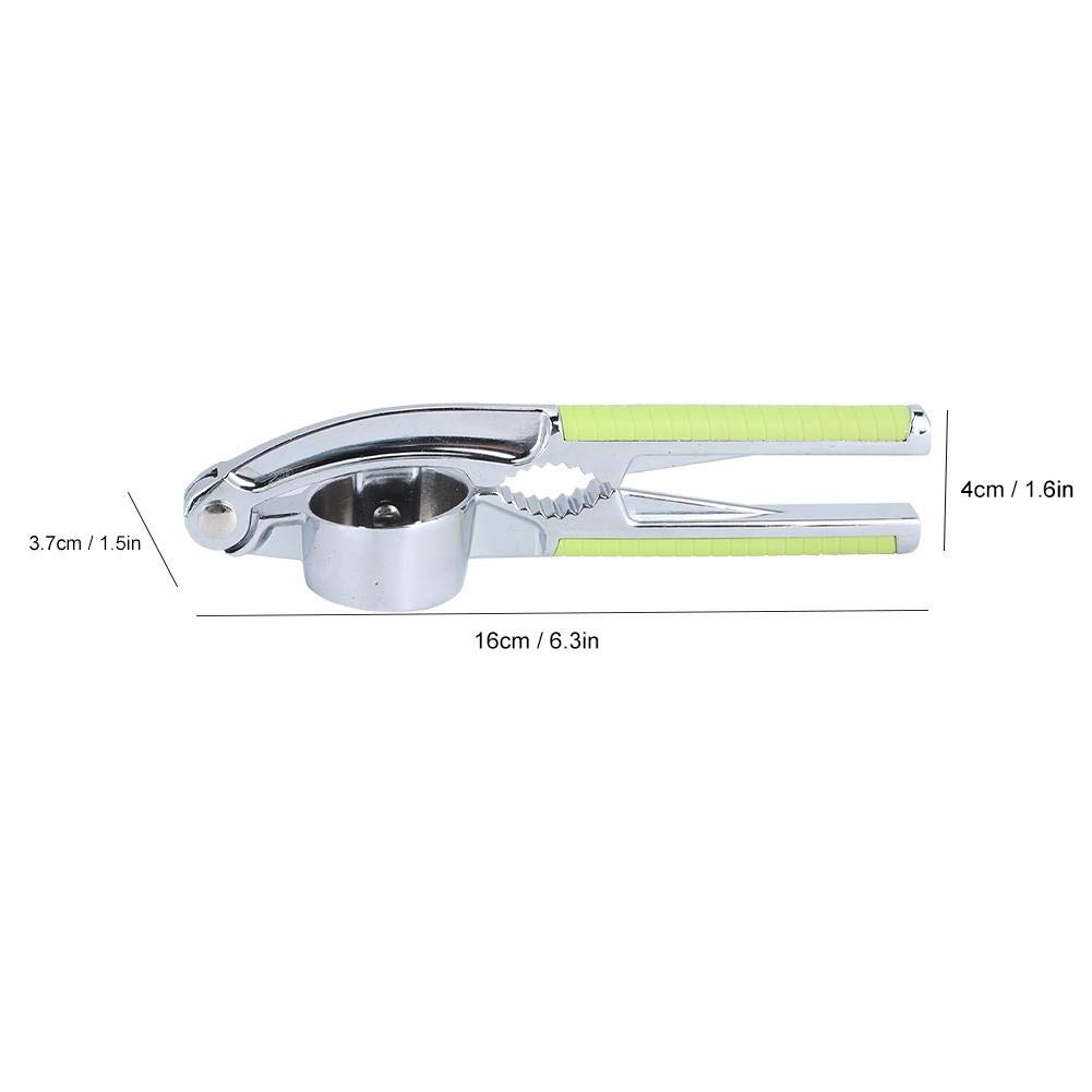 Premium Zinc Alloy Garlic Press - Heavy Duty Manual Garlic Crusher with Ergonomic Non-Slip Handle, Multi-Functional Kitchen Gadget for Chopping Garlic, Nuts & Herbs - Perfect for Home Cooking, Meal Prep & Restaurants