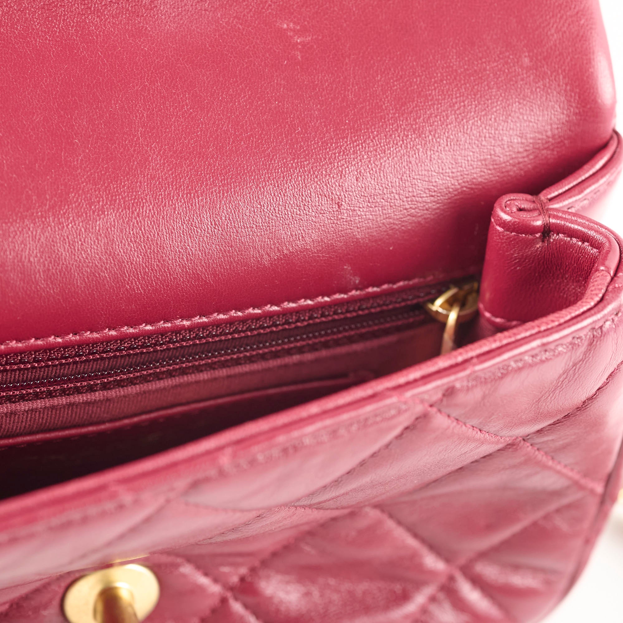 Authentic Chanel Seasonal Flap Bag in Burgundy with Microchip - Perfect for Evening Events, Parties & Luxury Fashion Accessories