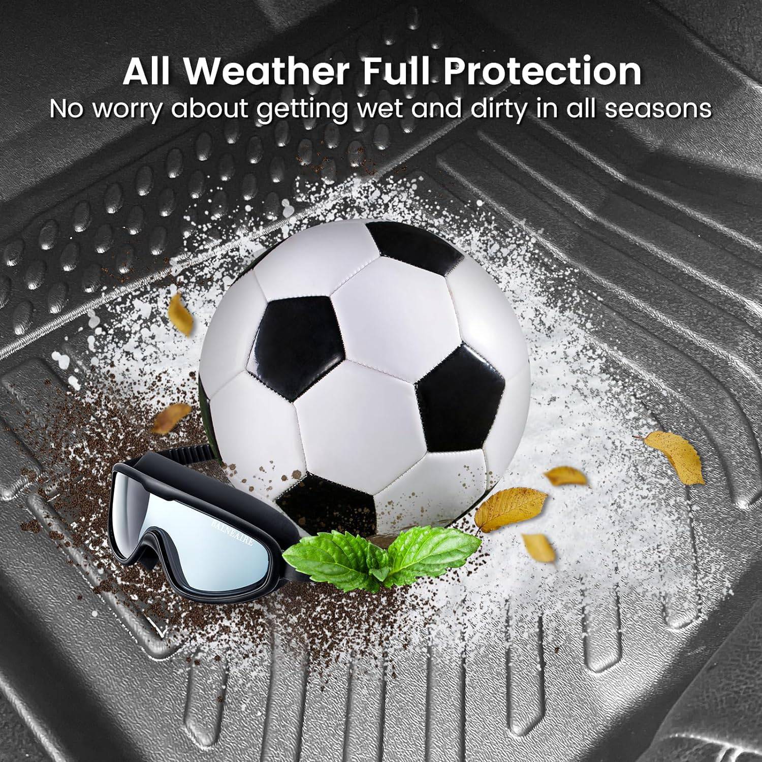 IKON 3D TPE All-Weather Floor Mats for 2016-2019 Chevrolet Cruze - Custom Fit Car Floor Liners (3-Piece Set) - Perfect for Winter Snow, Rain & Mud Protection