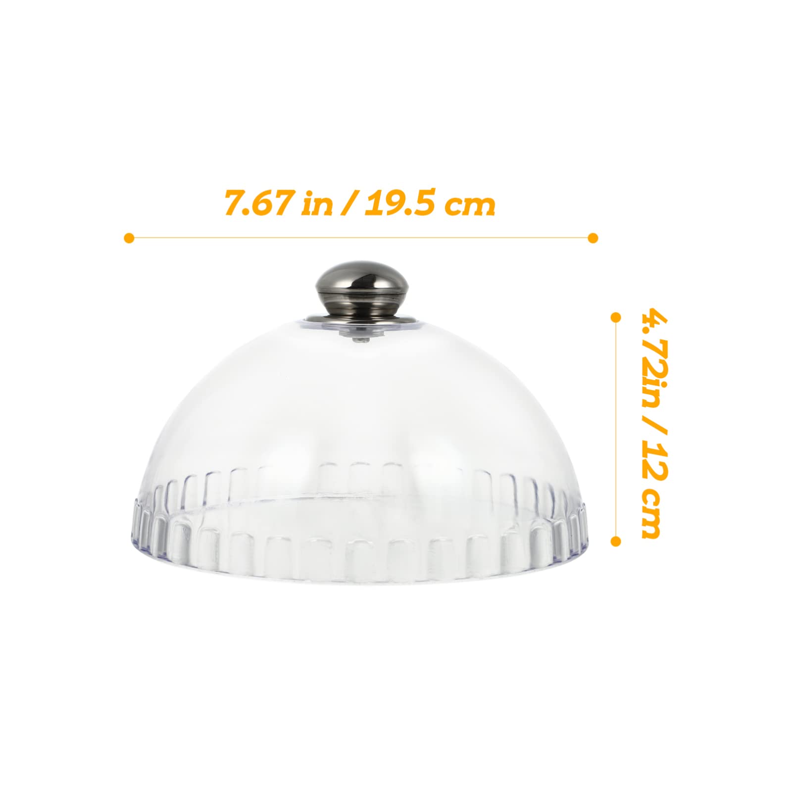 LIFKOME Clear Acrylic Cake Dome - 12 Inch Round Plastic Cake Stand with Cloche Cover for Dessert Display, Pastry Showcase, and Wedding/Birthday Party Table Decor