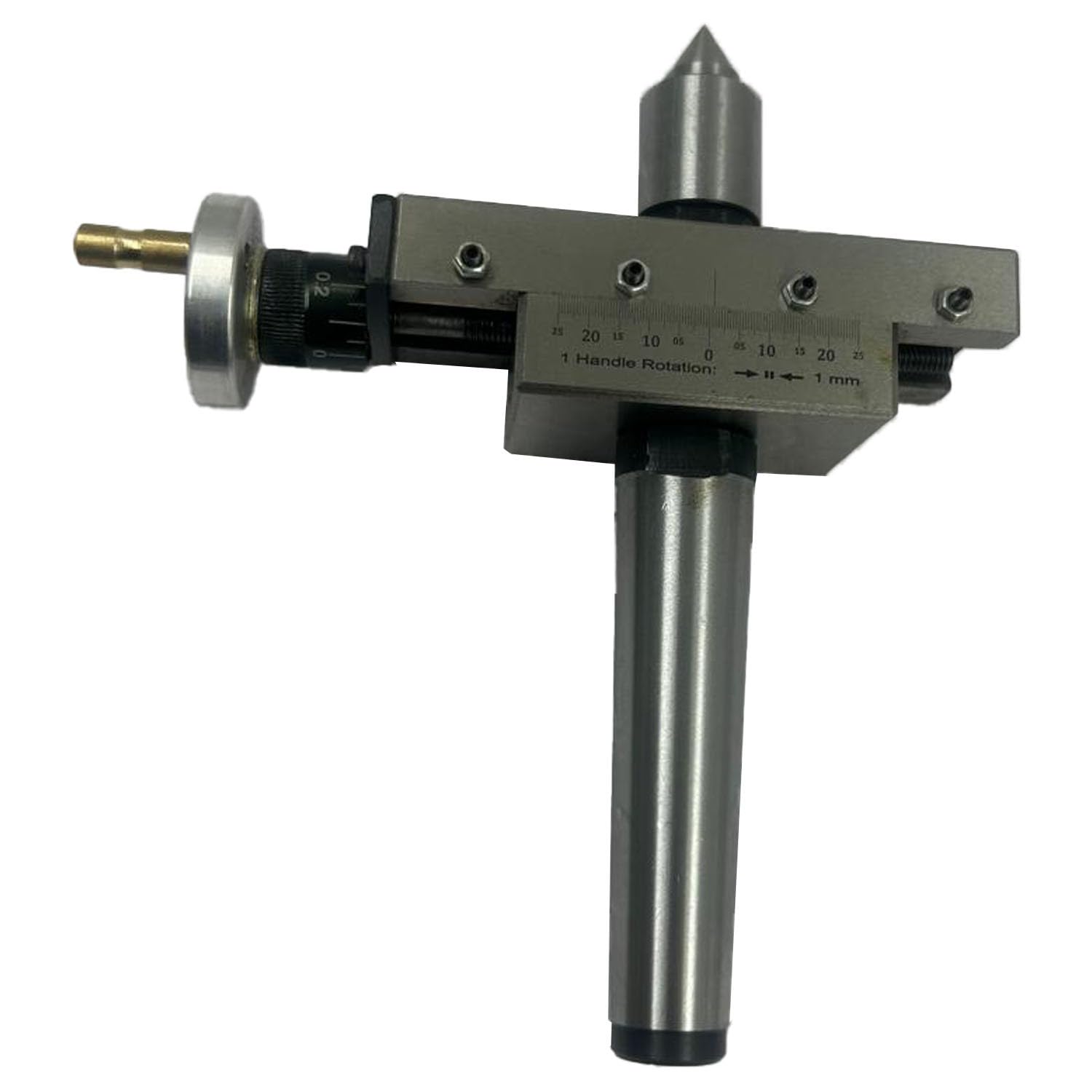High Precision Taper Turning Attachment with Revolving Live Center for Lathe Machines - Metric (Morse Taper 3MT) | Perfect for Metalworking, Woodturning & DIY Projects