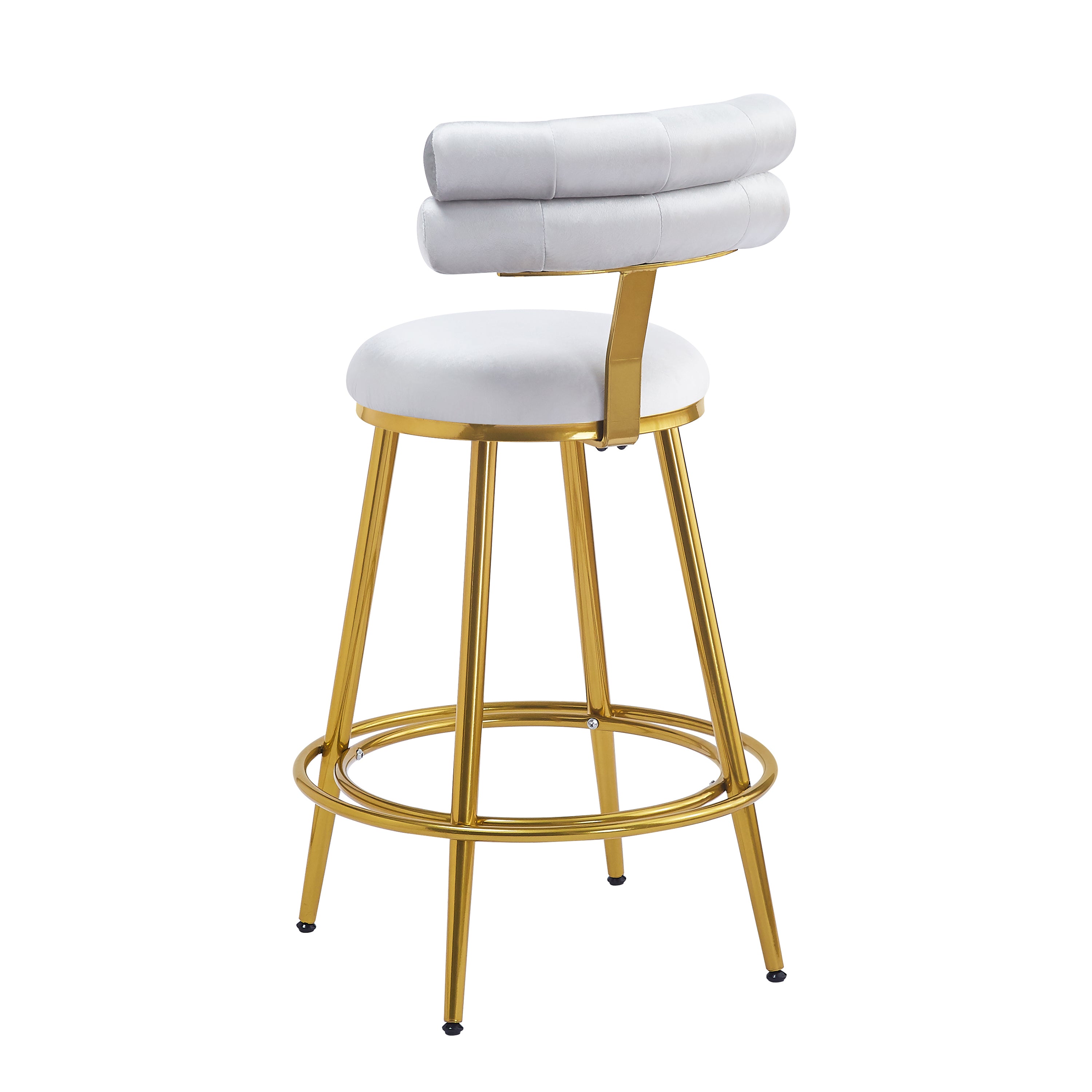 Modern Velvet Counter Stools Set of 2 - 27.65