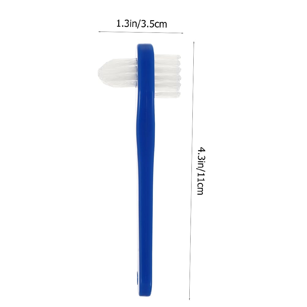 GLEAVI 3-Pack Denture Cleaning Brushes - Small Soft Bristle Toothbrushes for Dentures, Retainers, Braces & Fake Teeth Care - Bulk Oral Hygiene Accessories (Perfect for Travel & Daily Dental Care)
