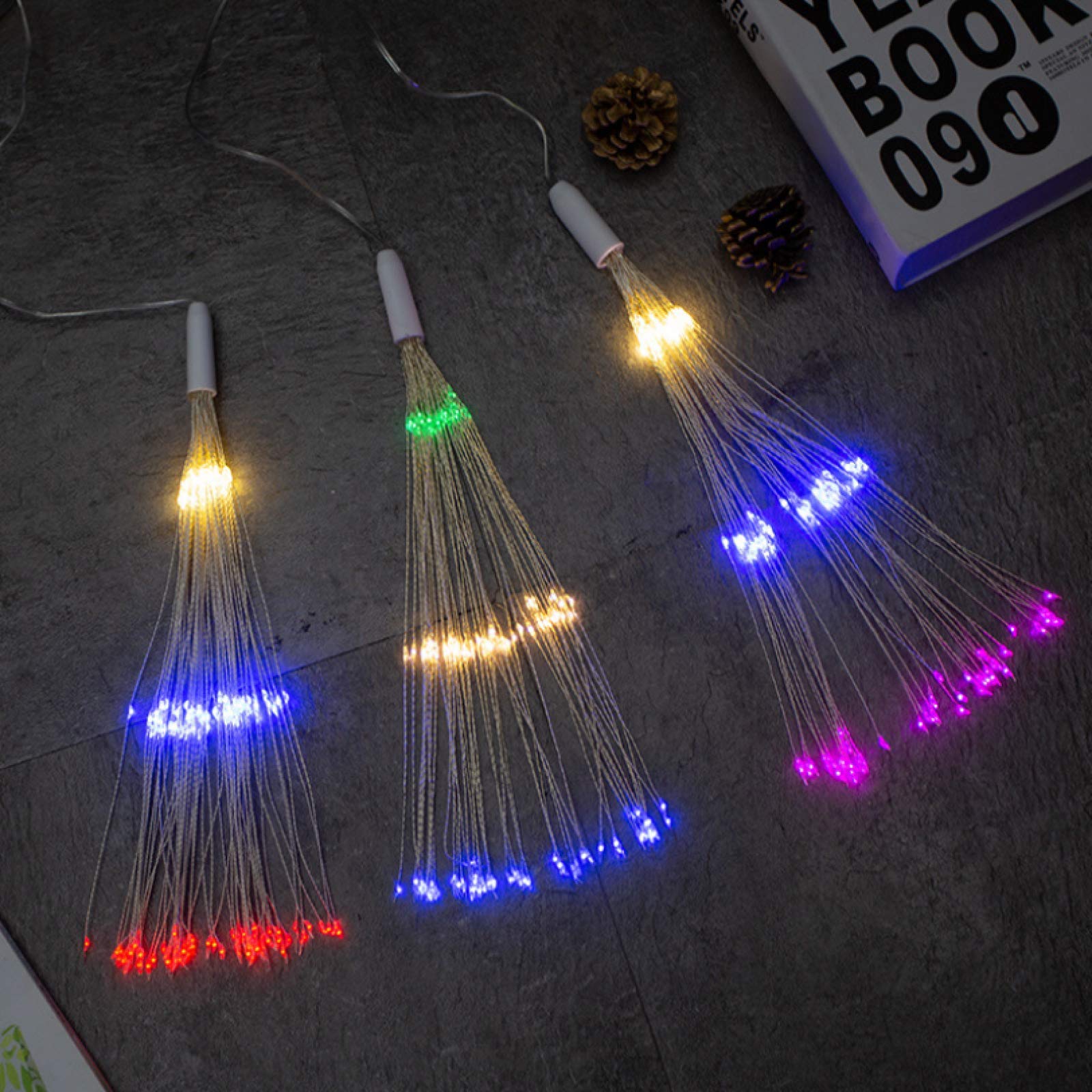 Solar Powered Dandelion String Lights - 150 LED Waterproof Fairy Lights for Outdoor Lawn, Garden, Christmas & Wedding Decor - 2 Lighting Modes (Warm White & Multicolor) with Copper Wire & Ground Plug - Perfect for Patio, Backyard, Pathway & Party Lighting