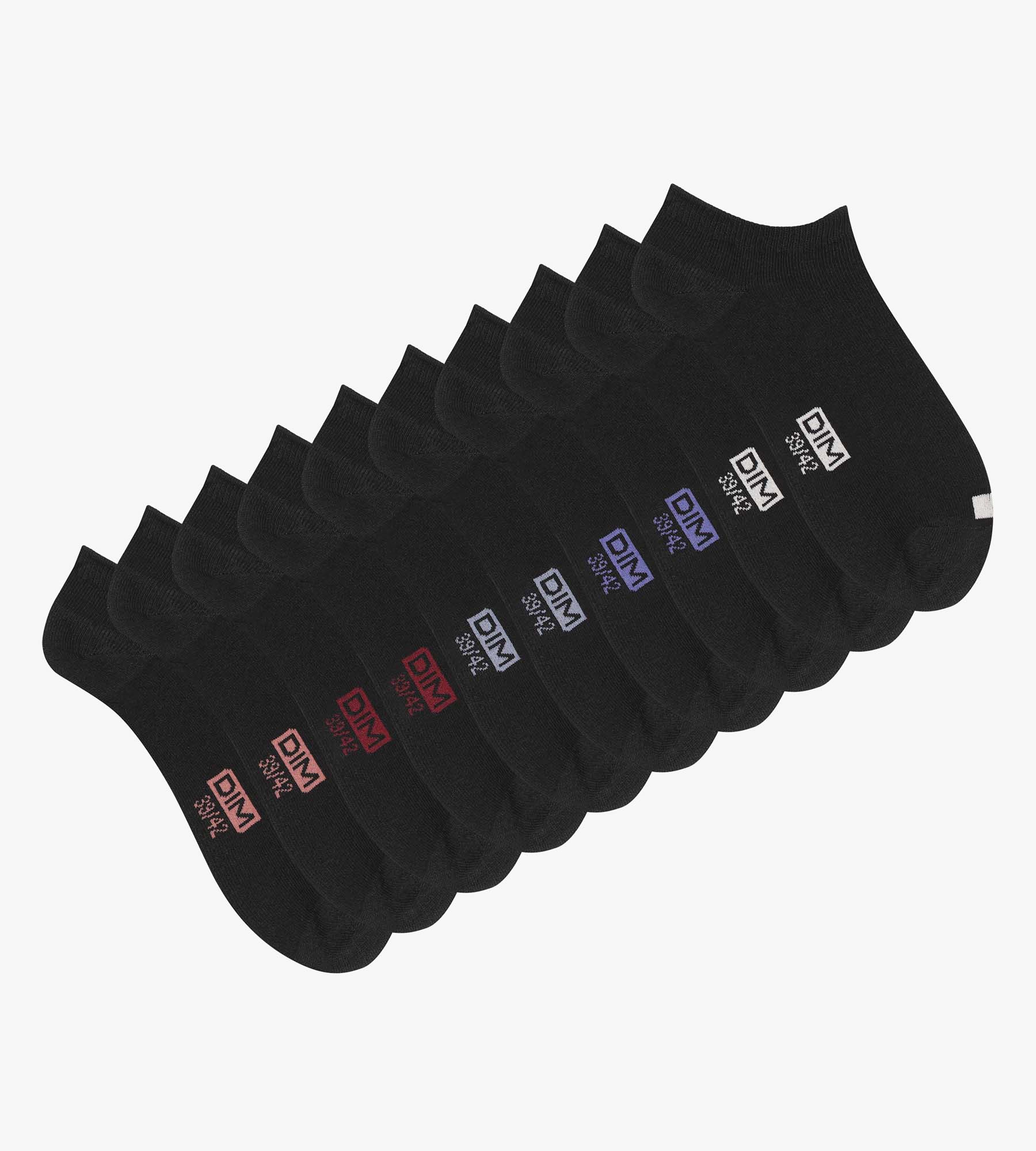 5 Pairs Men's Cotton Black Striped Socks - Breathable & Comfortable for Daily Wear, Sports & Casual Outfits | EcoDim Socks Pack