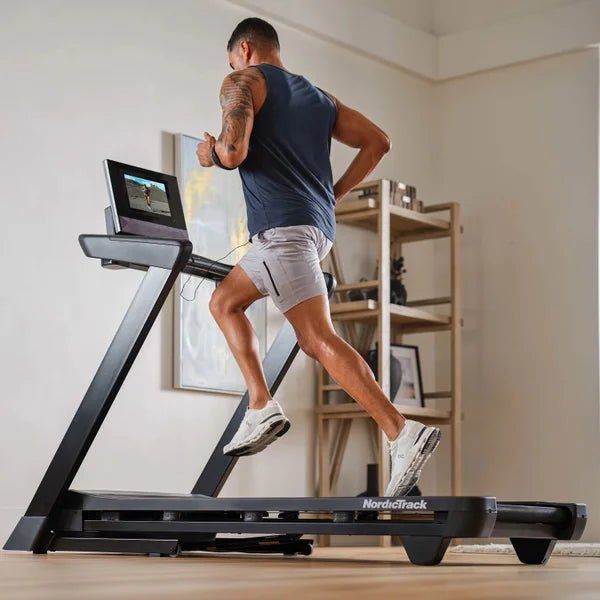 NordicTrack T Series 9 Treadmill - 3.6 CHP Motor, SpaceSaver Design & SelectFlex Cushioning | Home Gym Equipment for Running & Walking Workouts | NTL15725