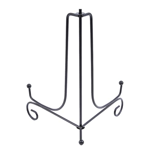 Wrought Iron Decorative Plate Holder - 3 Size Photo Frame Display Stand for Wall Art, Tabletop Decor | Perfect for Home, Office & Gift Giving
