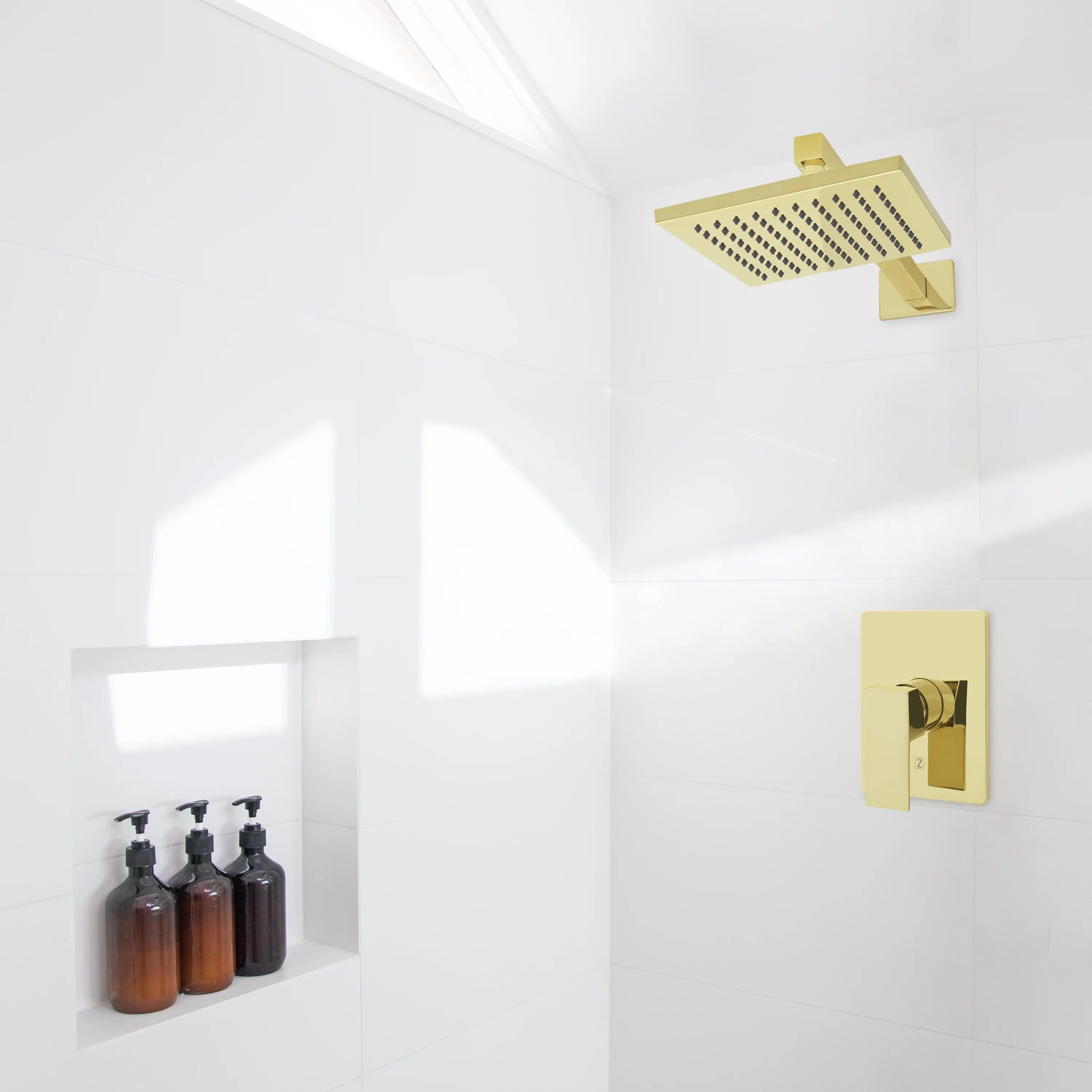 ZLINE Bliss Shower Faucet with Hand Shower - Chrome Finish, BLS SHF PG Model - Perfect for Modern Bathroom Renovations & Spa-Like Shower Experience