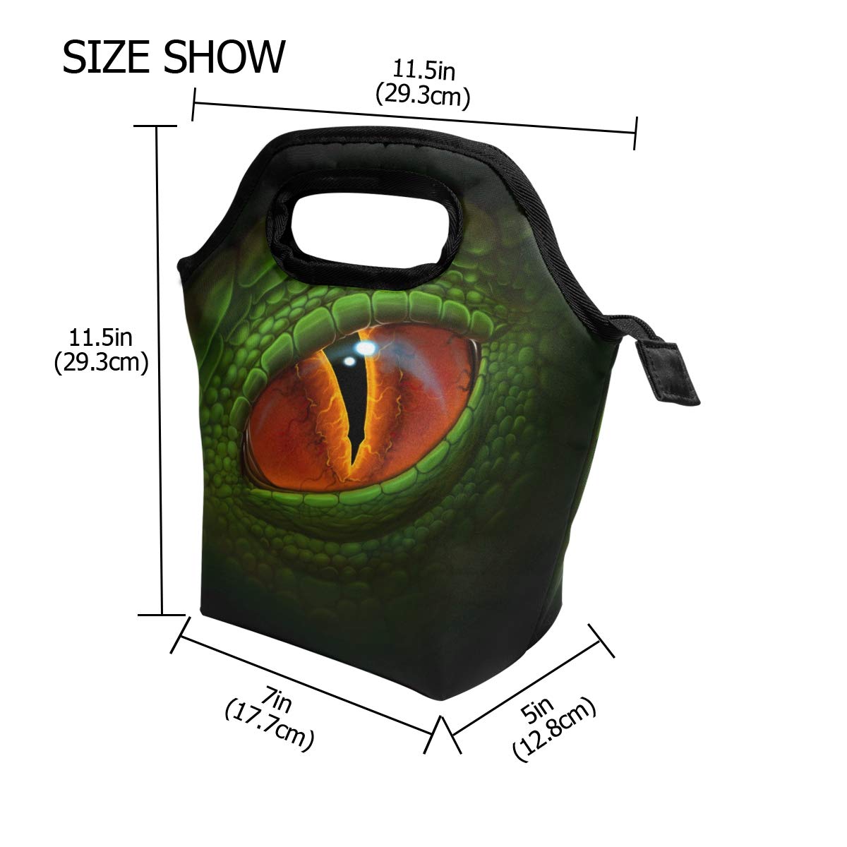 Dinosaur Insulated Lunch Bag Cooler Tote for Adults & Teens - Leakproof Zipper Lunch Box for Work, School & Picnics | Animal Print Dinosaur Lunch Bag for Men & Women | Perfect for Meal Prep, Office Lunch & Outdoor Activities