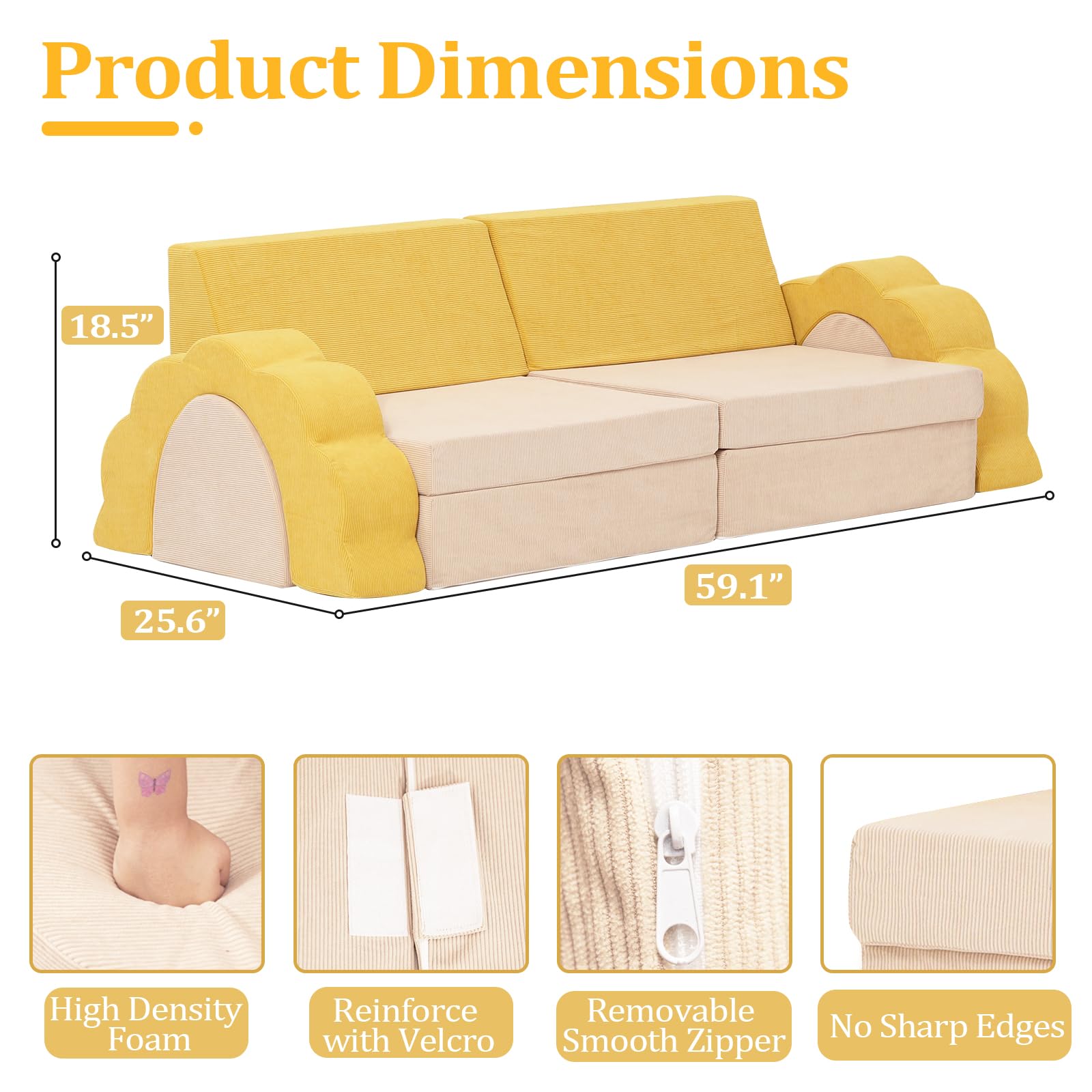 **Modular Kids Play Couch - 10PCS Foam Climbing Playset for Toddlers to Teens | Creative Playroom Sofa for Boys & Girls | Indoor Imaginative Play & Safe Floor Couch**    *(Perfect for playrooms, homeschooling, reading nooks, and cozy movie nights!)*