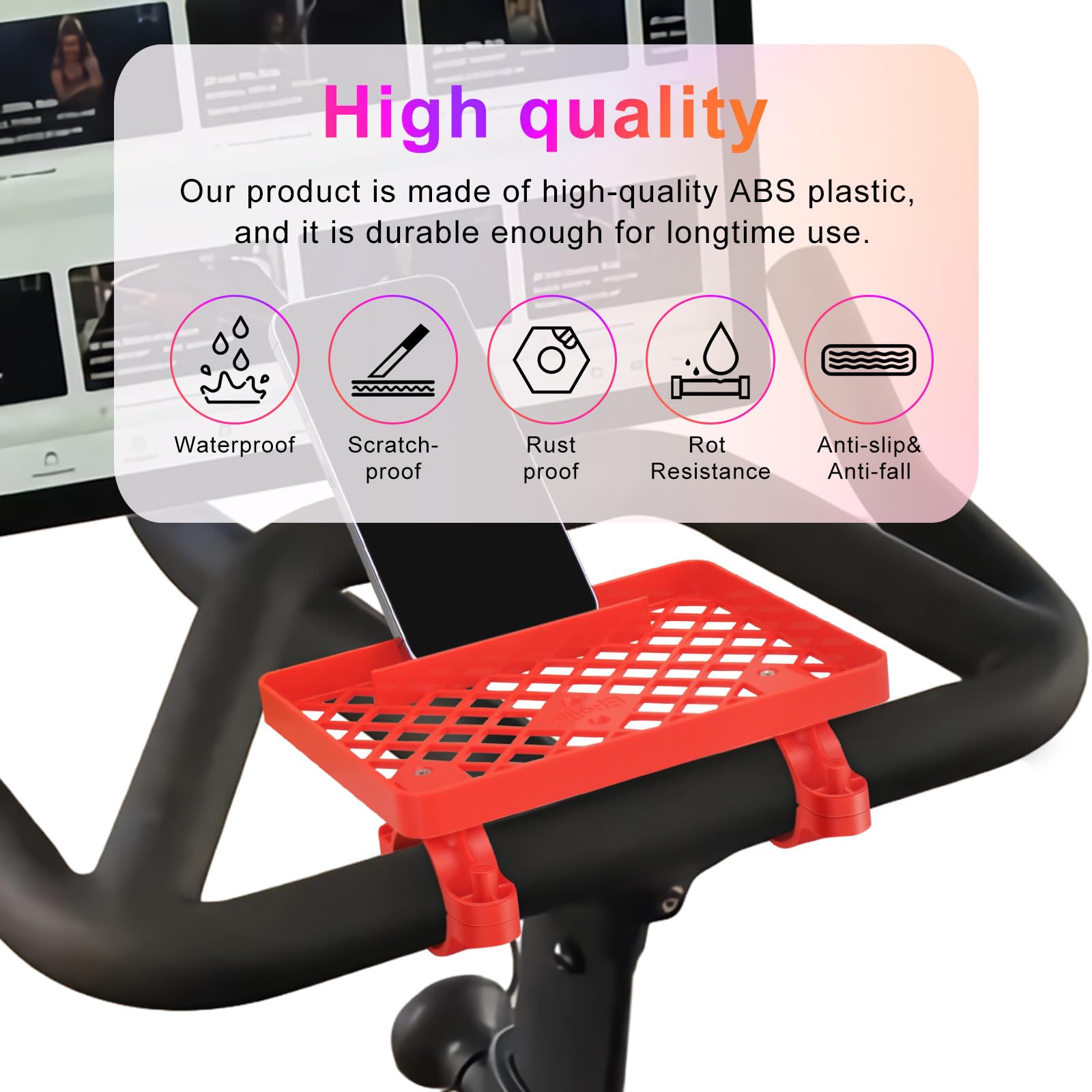 Secure & Durable Cell Phone Holder with Screwdriver for Peloton Bike/Bike+ | Easy Installation, Multi-Functional Smartphone Mount | Perfect for Home Workouts, Cycling & Fitness Tracking