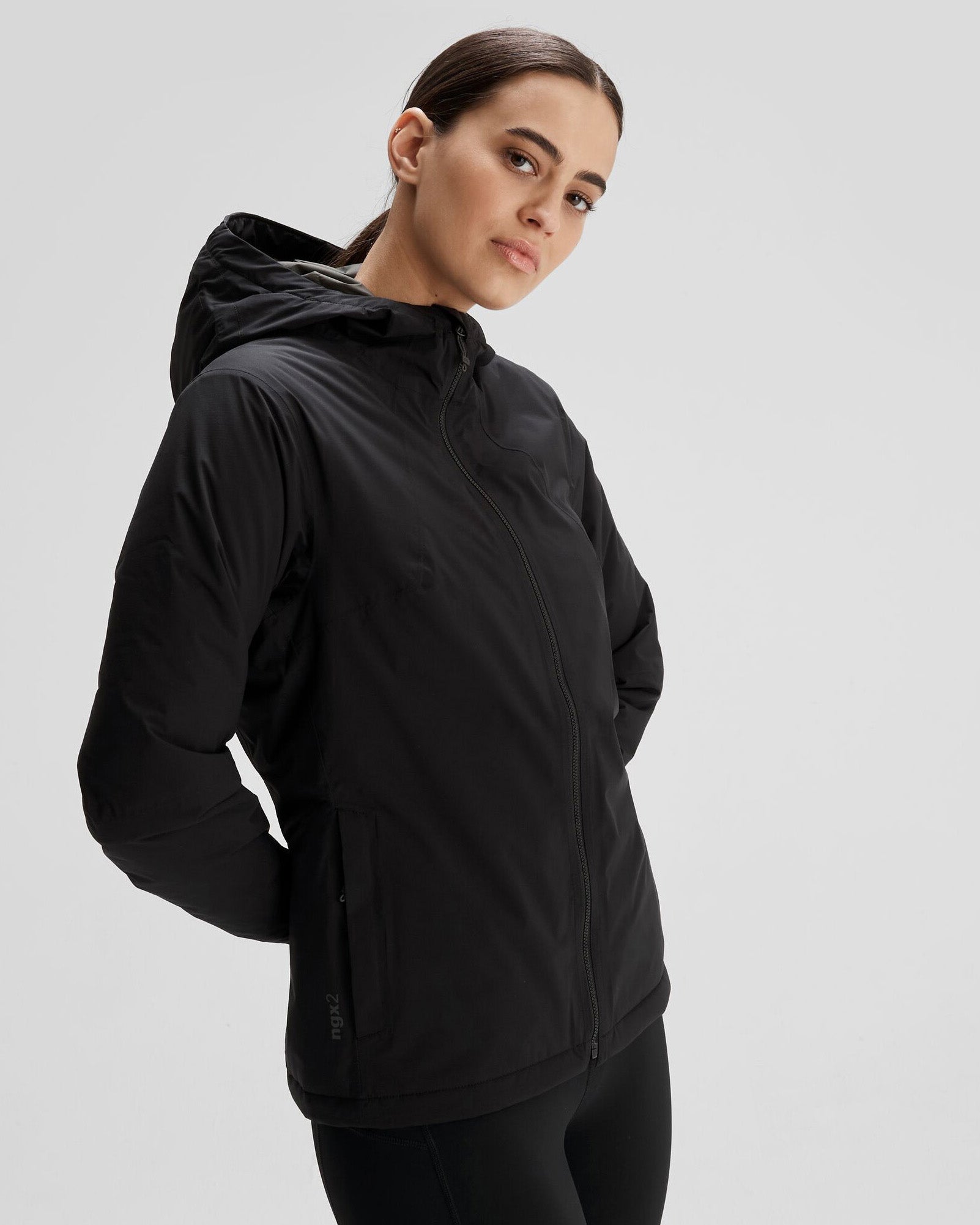 Women's Trailhead 2L Insulated Waterproof Rain Jacket - Black Stingray - Hiking, Camping & Outdoor Adventures