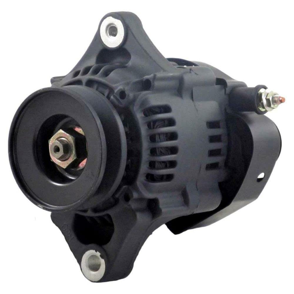 OIICMPX NEW 8162 Black 60A Small/Big Block Racing 1-Wire Alternator - Fits 93mm - High Performance Car Engine Upgrade for Racing & Street Vehicles