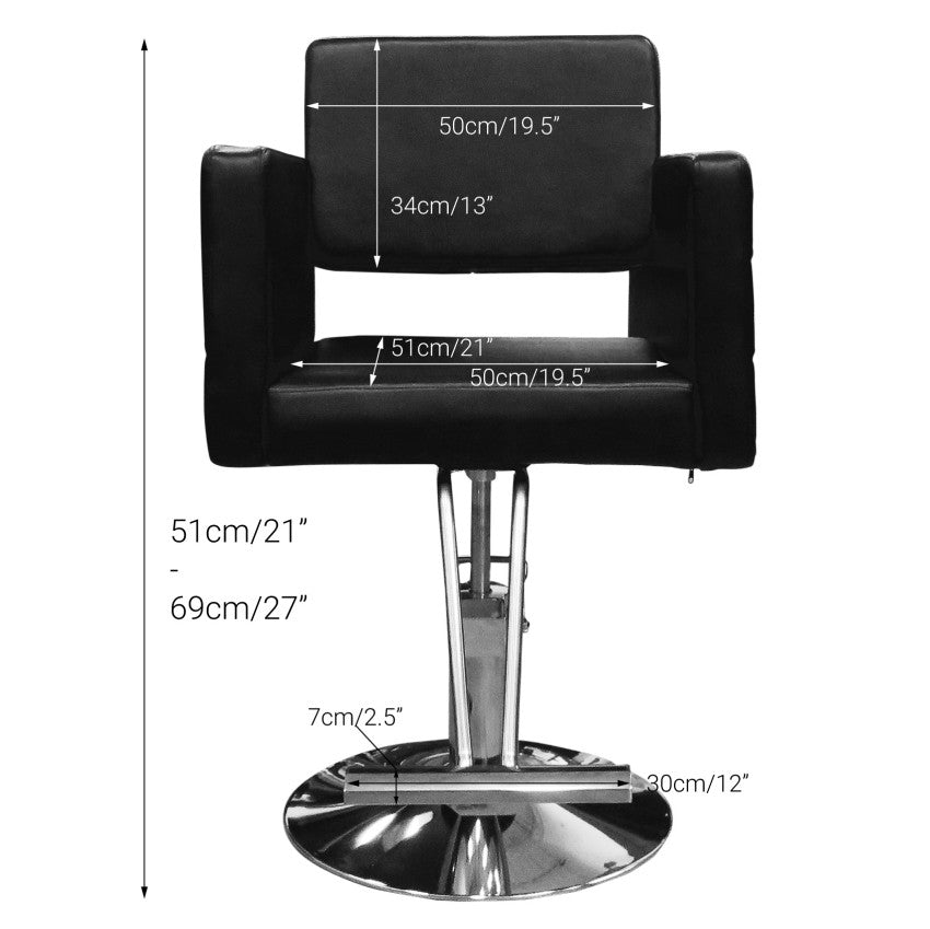 Advanced All-Purpose Hydraulic Styling Chair SC 351 - Professional Salon Hairdressing & Barber Chair with Adjustable Height for Home & Commercial Use