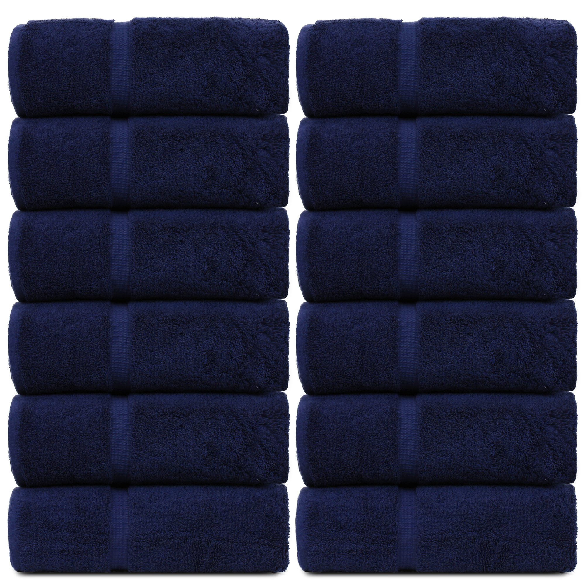 Premium 100% Turkish Cotton 700 GSM Washcloths - Luxury Hotel & Spa Quality, Eco-Friendly Towel Set for Body Wash, Makeup Removal & Facial Cleaning (13