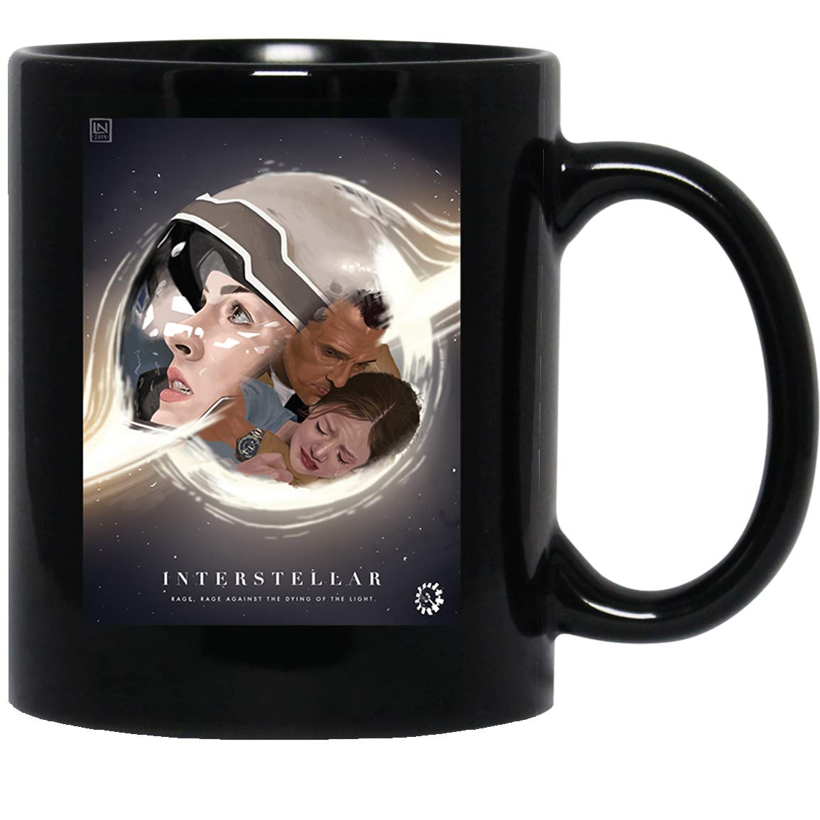 Jackila Interstellar Space Cooper Brand Vintage Funny Coffee Mug - Ceramic Tea Cup for Men & Women - Perfect for Office, Home & Gifts